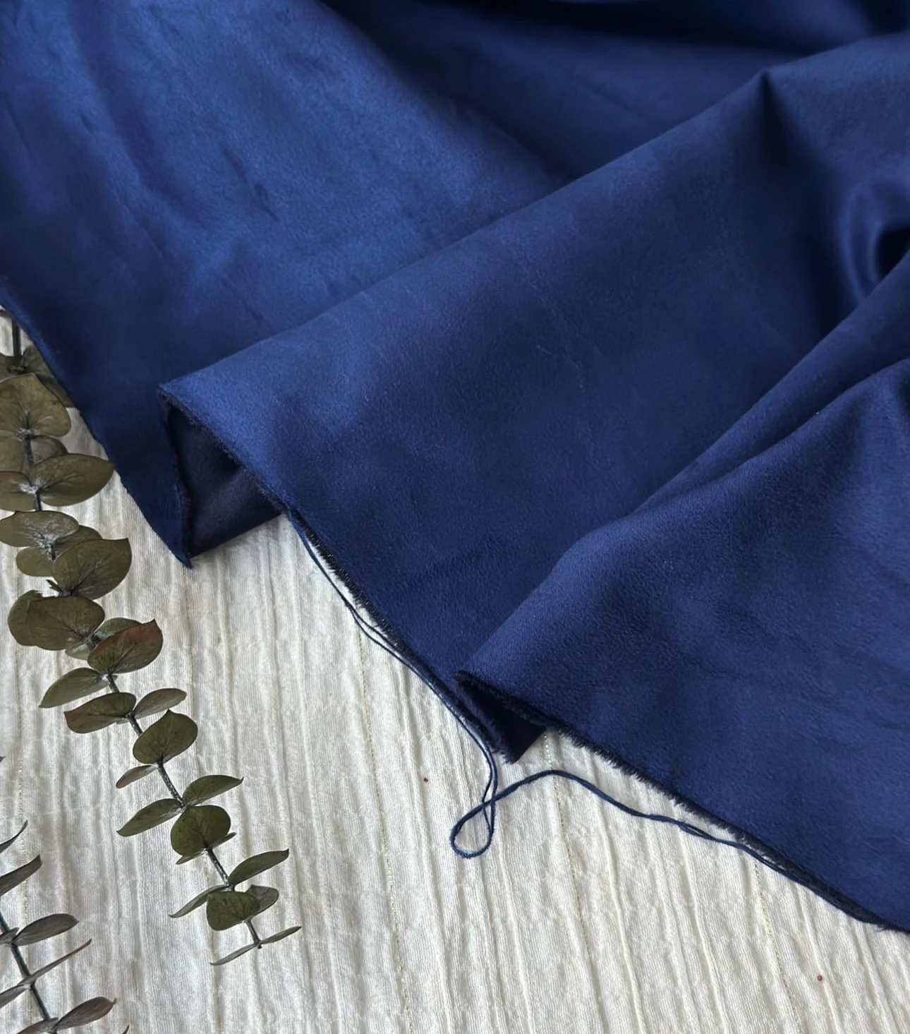 Lacivert süet kumaş 144x300cm