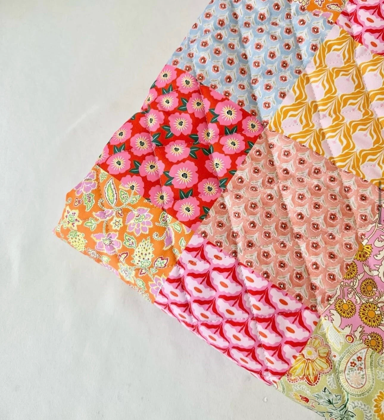 *Hemen teslim* pembe patchwork su geçirmez kapitone 120cm