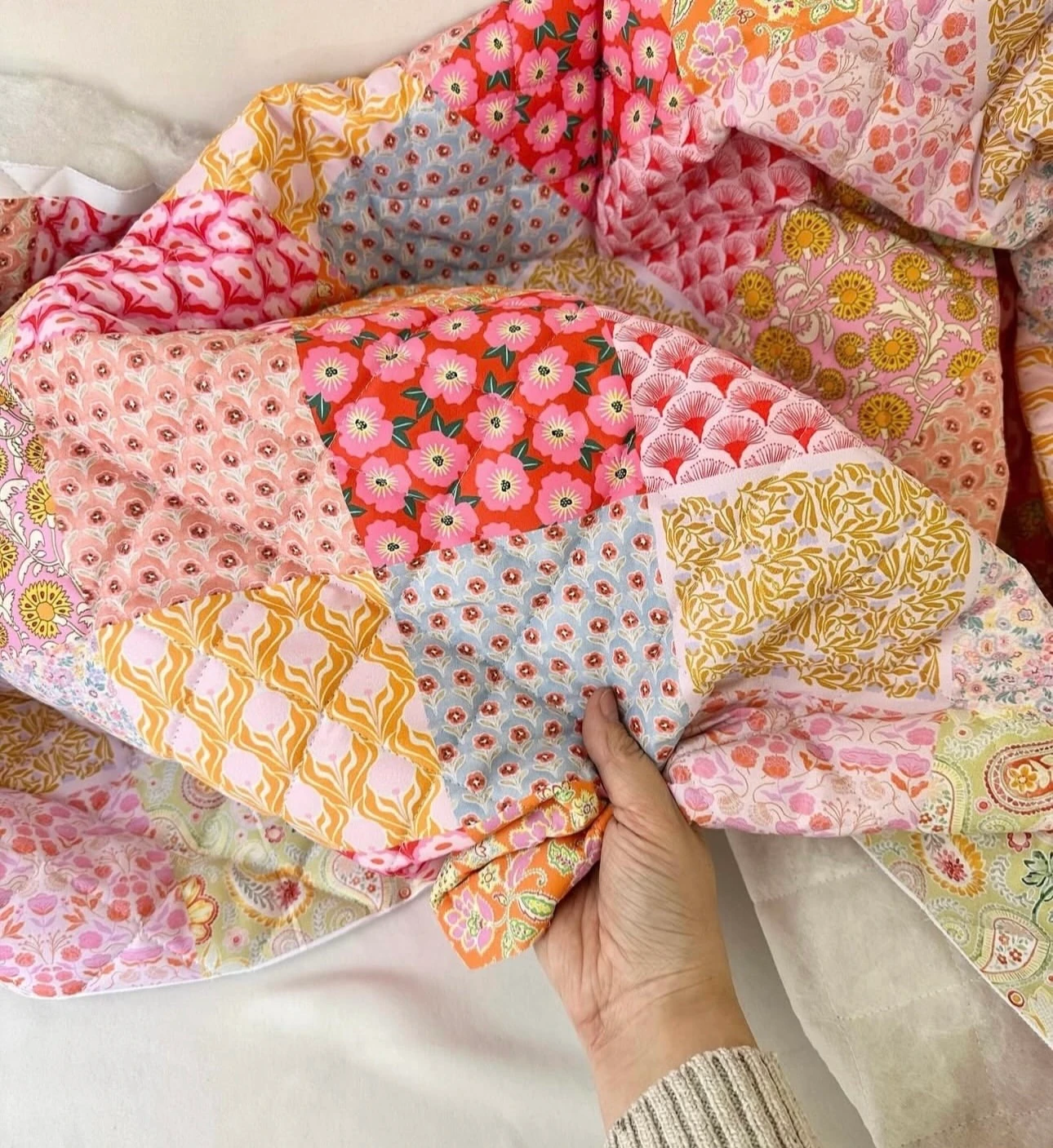 *Hemen teslim* pembe patchwork su geçirmez kapitone 120cm