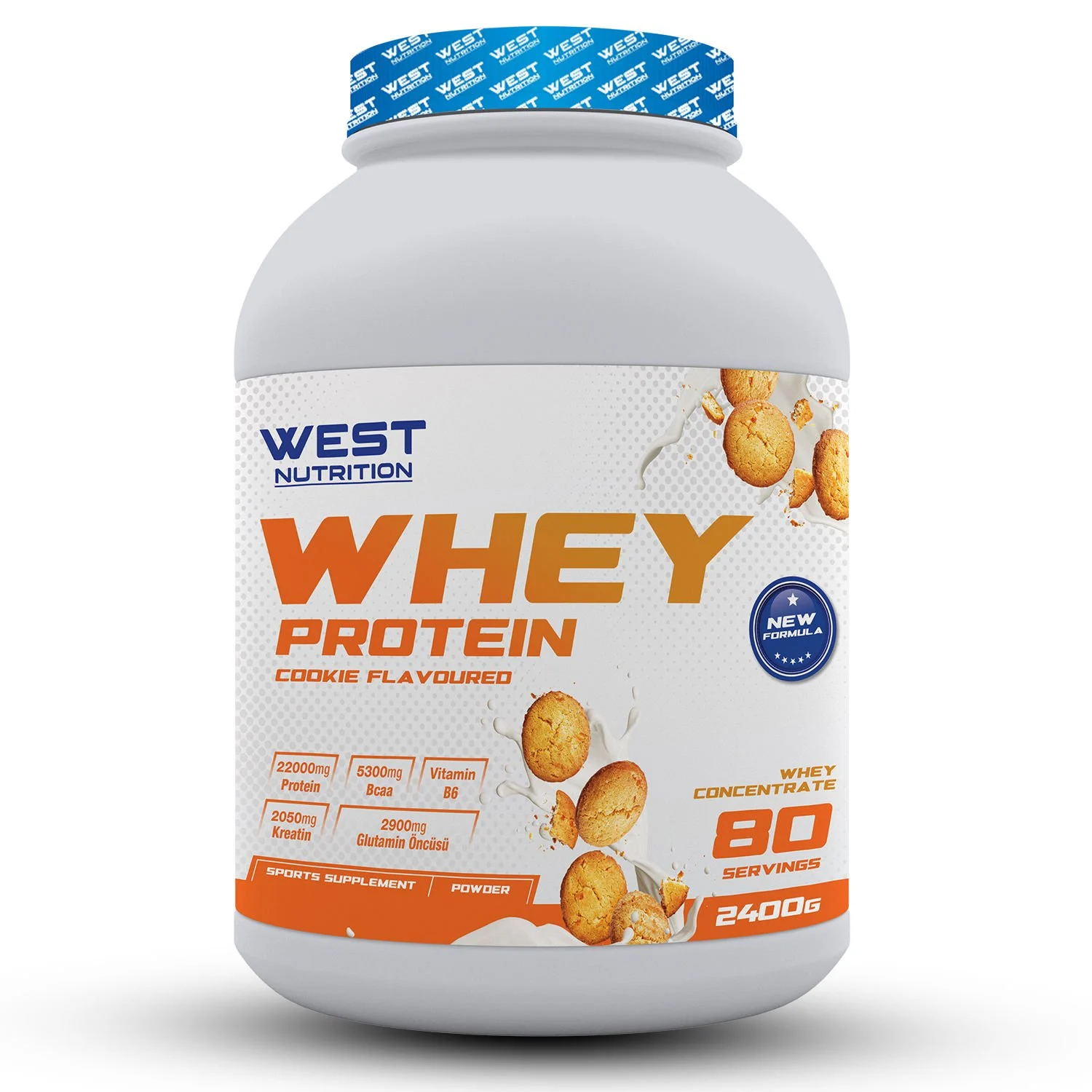 Whey Protein 2400 gram 80 Servis - Kurabiye