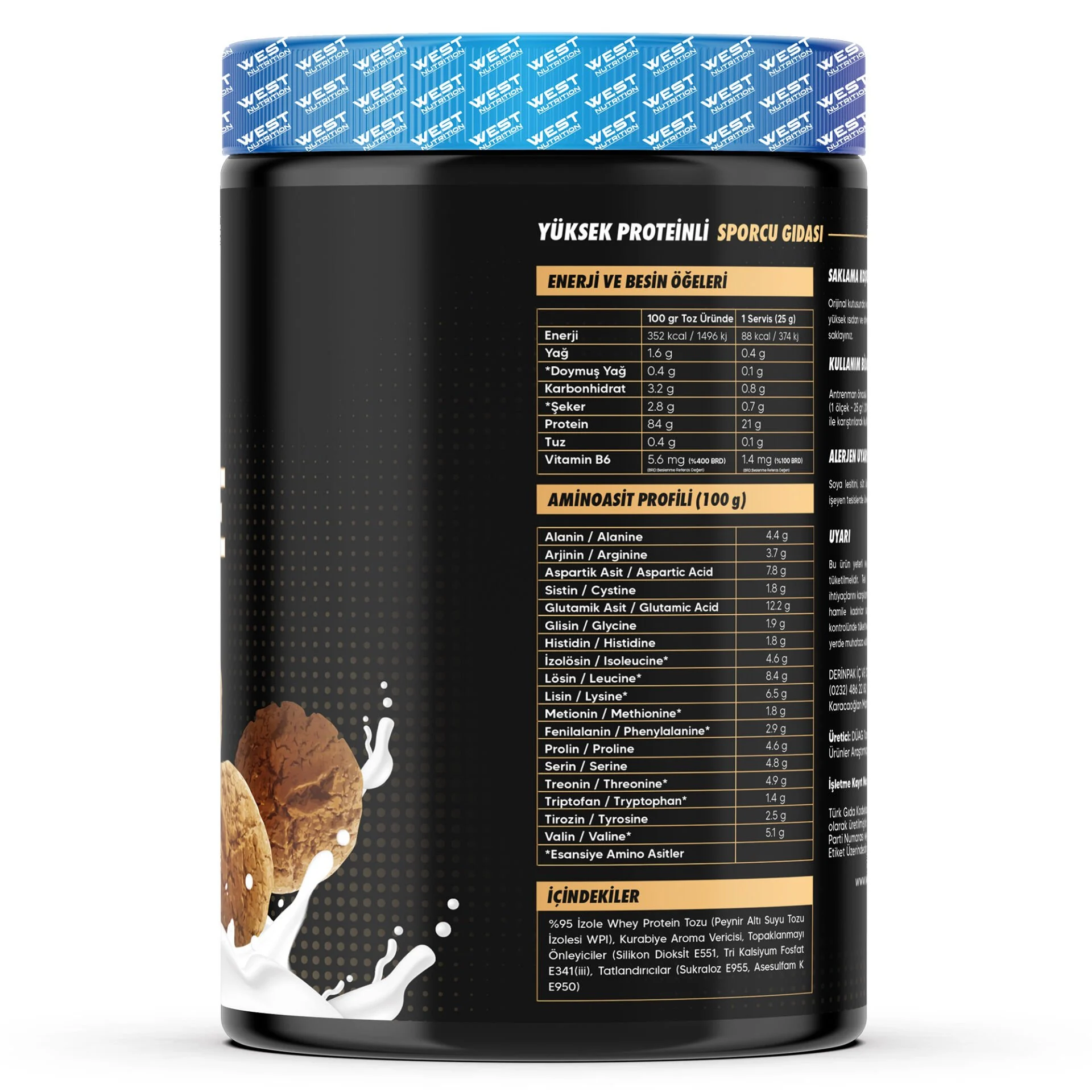 İzole Whey Protein 750 gr 30 Servis - Kurabiye