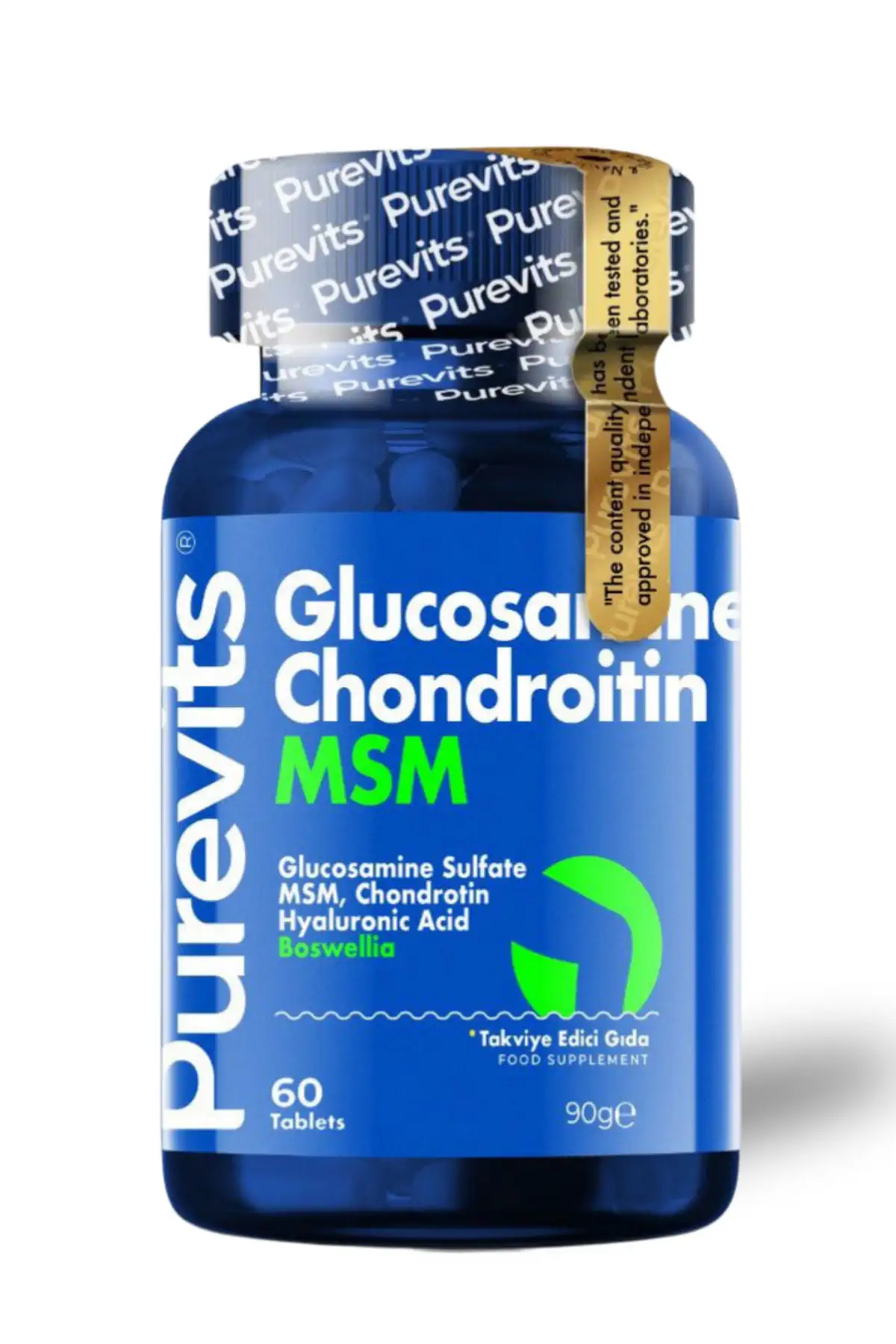 PUREVİTS Glucosamine - Chondroitin - MSM – Boswellia - Hyaluronik Asit - 60 Adet Tablet