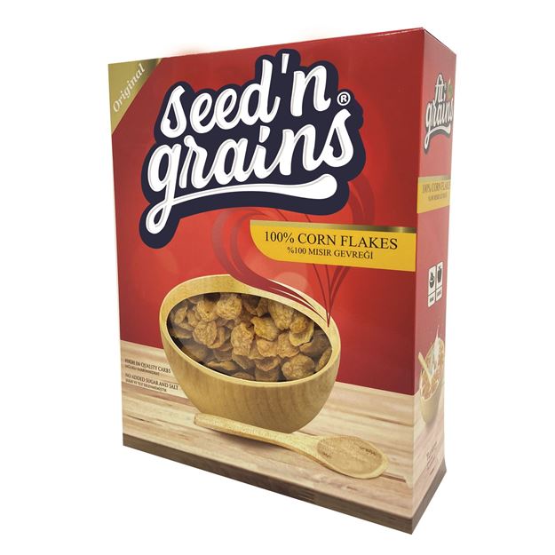 Seed'n Grains Şekersiz Corn Flakes (300gr)