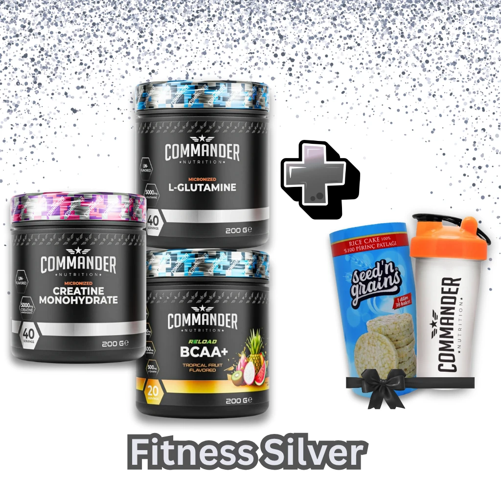 Commander Nutrition Fitness Silver Paketi (Kreatin + BCAA + Glutamin) | + HEDİYELİ!