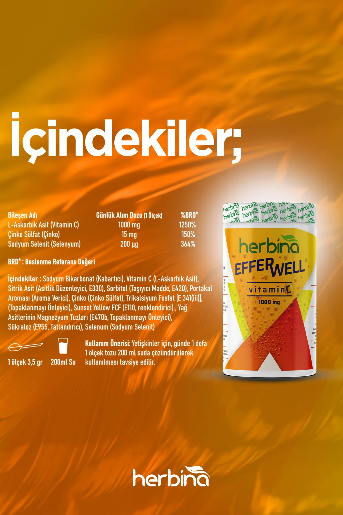 C Vitamini EFFERWELL 1000 mg