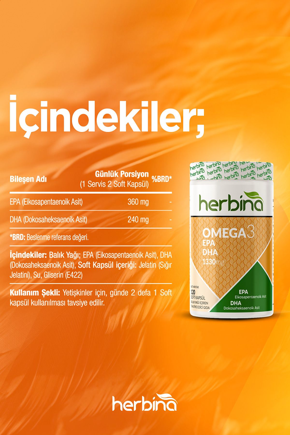 Omega 3 Balık Yağı 1330 mg