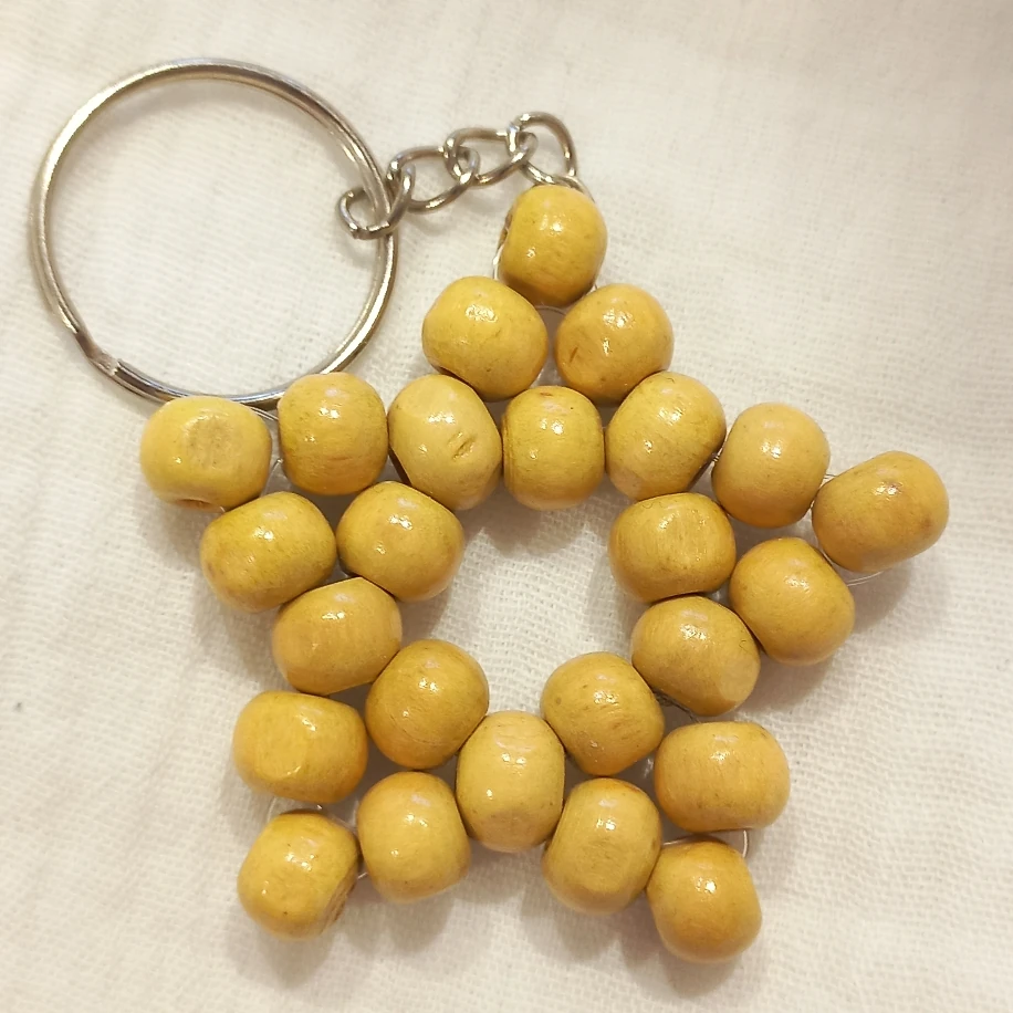 Ahşap YILDIZ Anahtarlık