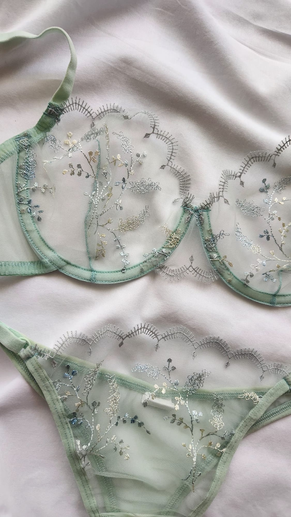 Olivia Su Yeşili Bralet Takım