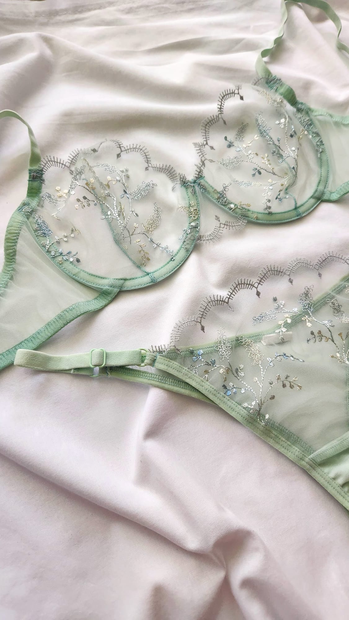 Olivia Su Yeşili Bralet Takım