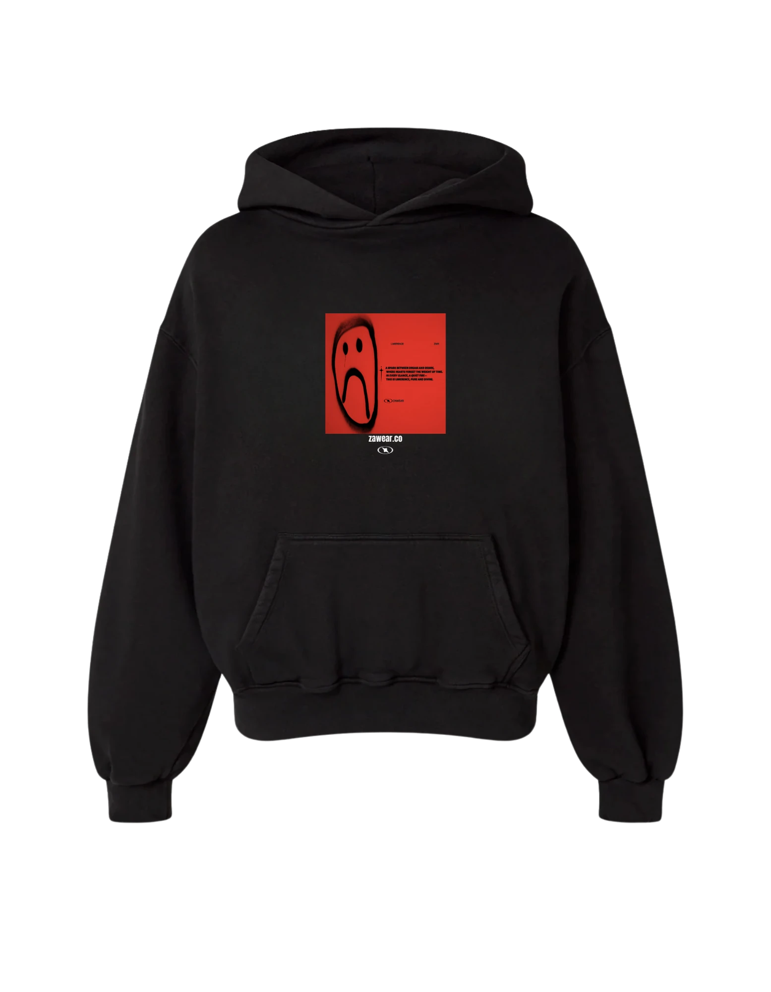 'LIMERENCE' MELANCHOLY OVERSİZE BLACK SWEATSHİRT