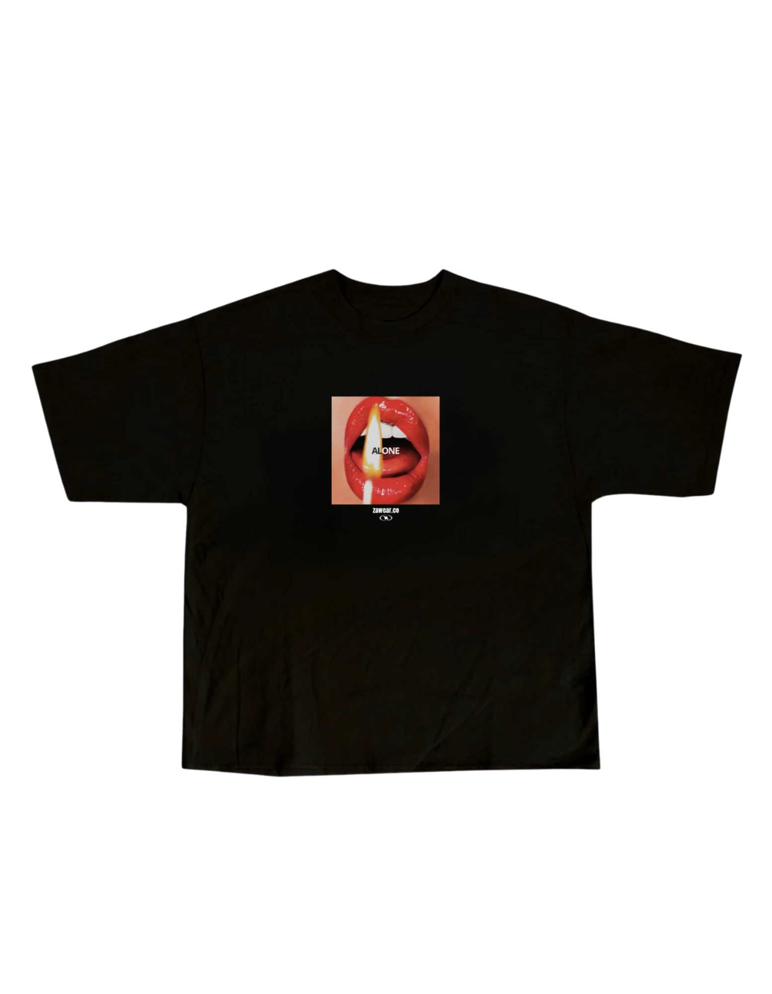 'LIMERENCE' ALONE BLACK OVERSİZE TEE