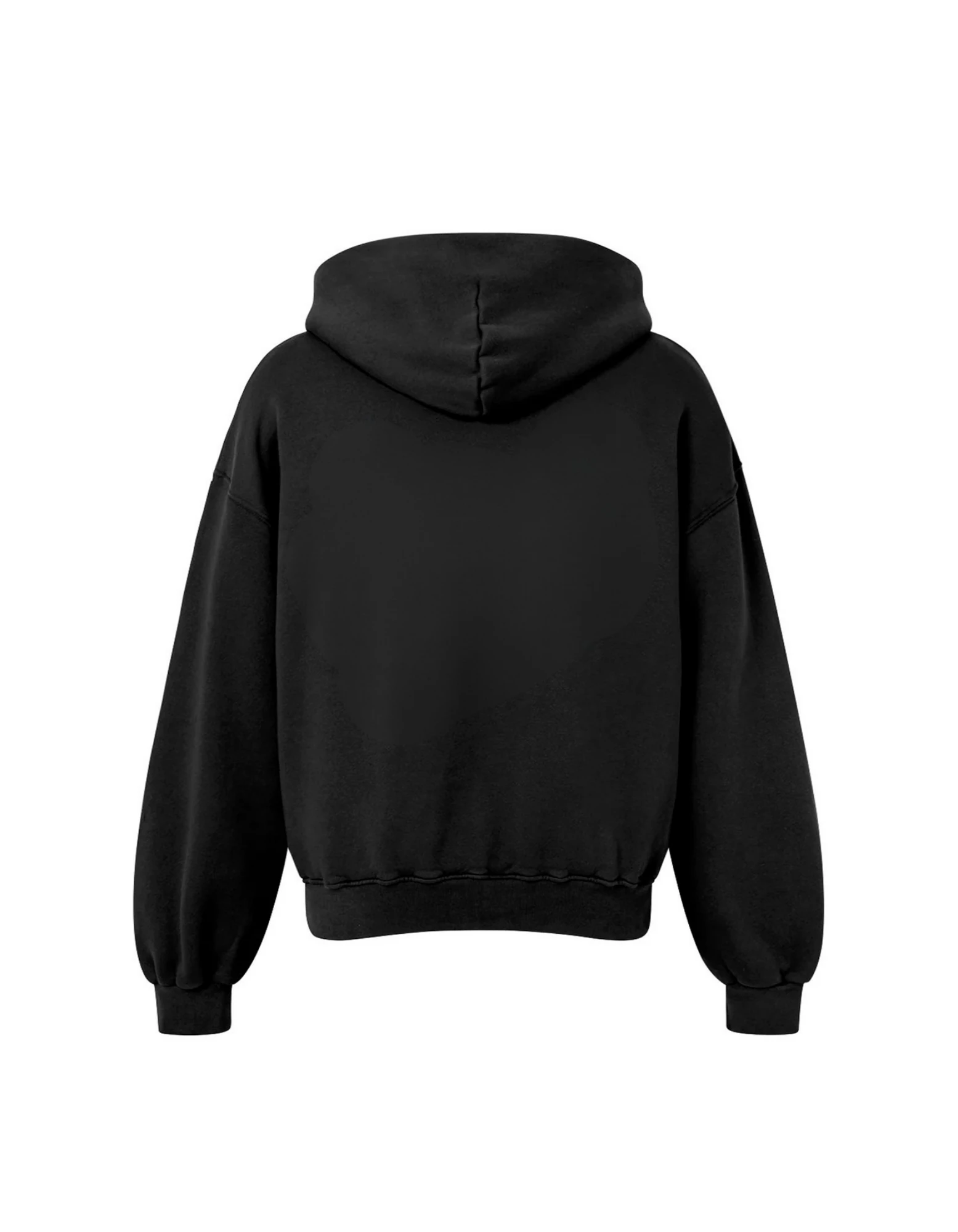 ZAWEAR LOGO OVERSİZE ZİPPER BLACK