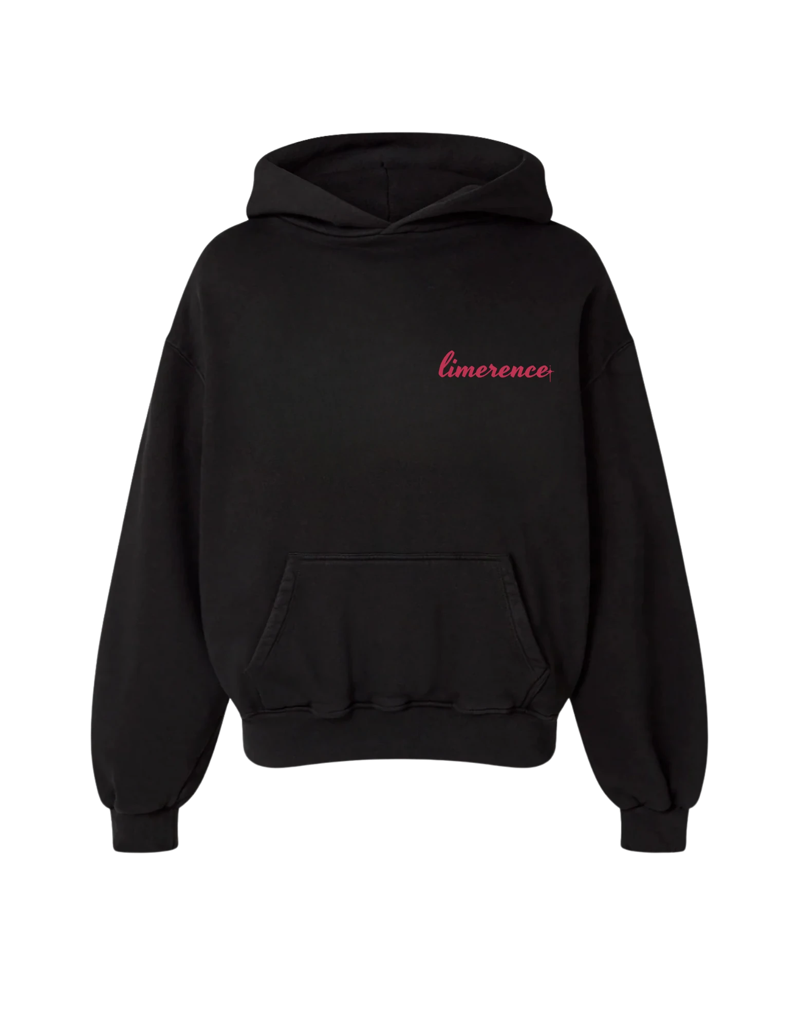 'LIMERENCE' ROSELİNE OVERSİZE BLACK SWEATSHİRT