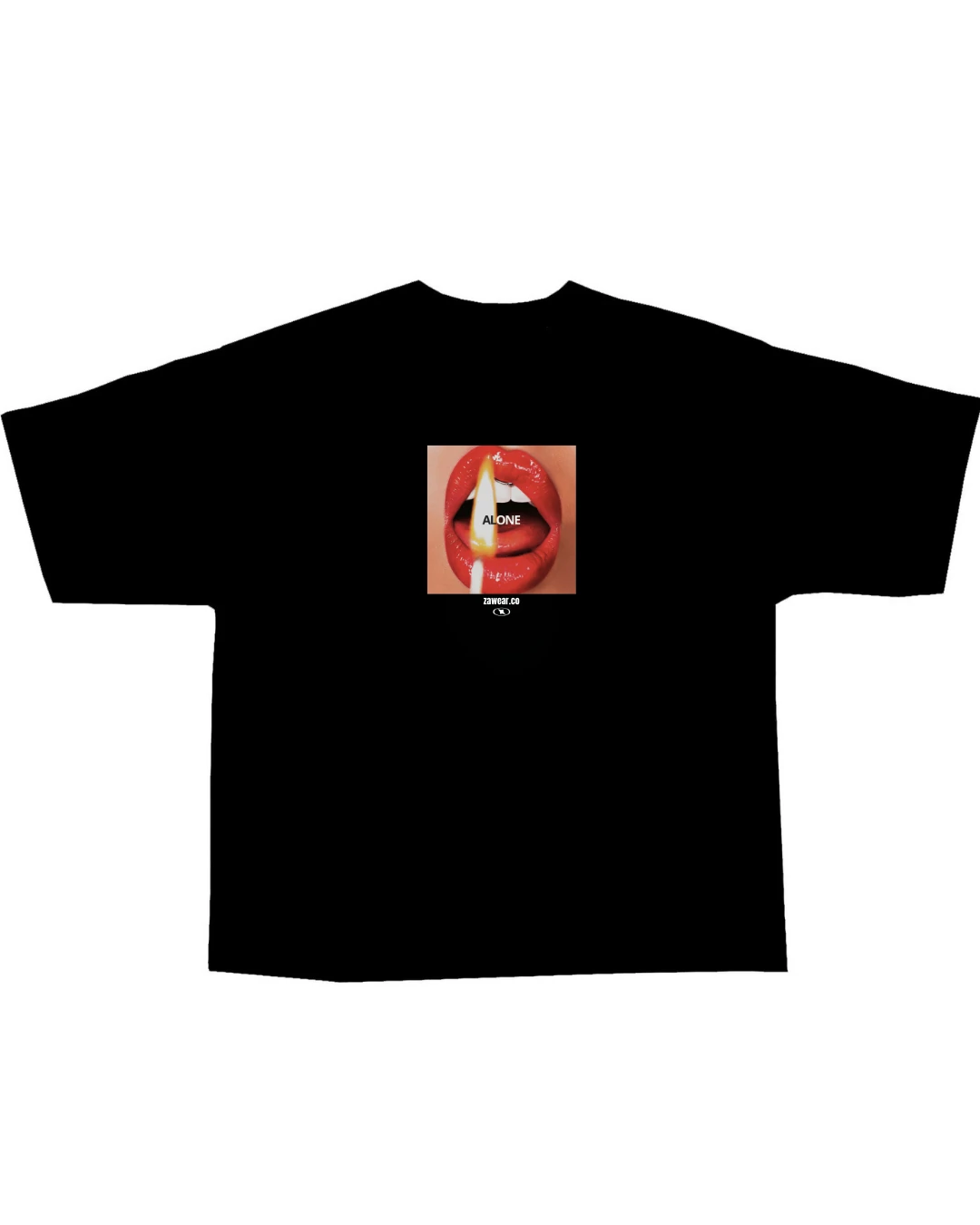 'LIMERENCE' ALONE BLACK OVERSİZE TEE