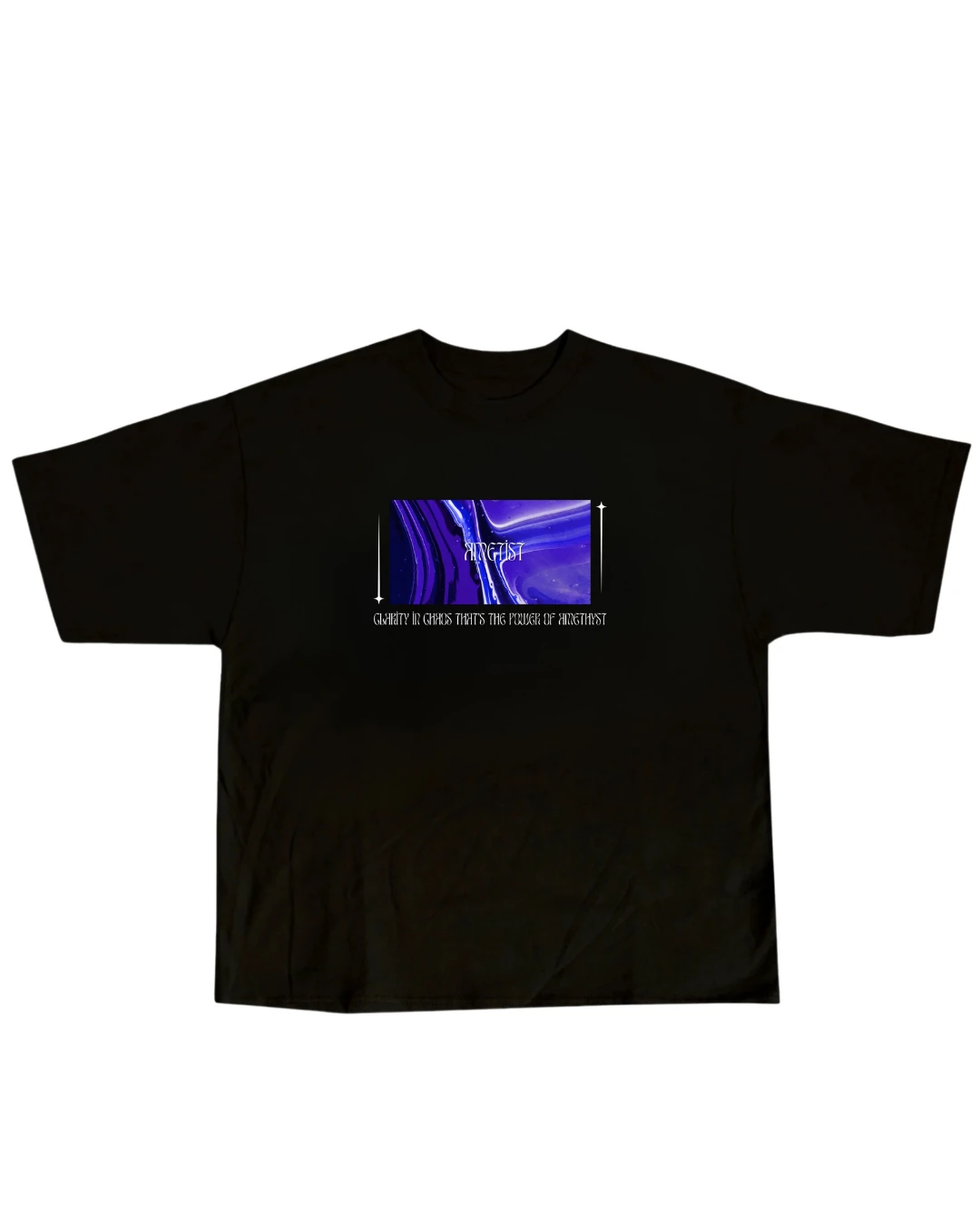 'AMETIST' CLARITY IN CHAOS TEE BLACK