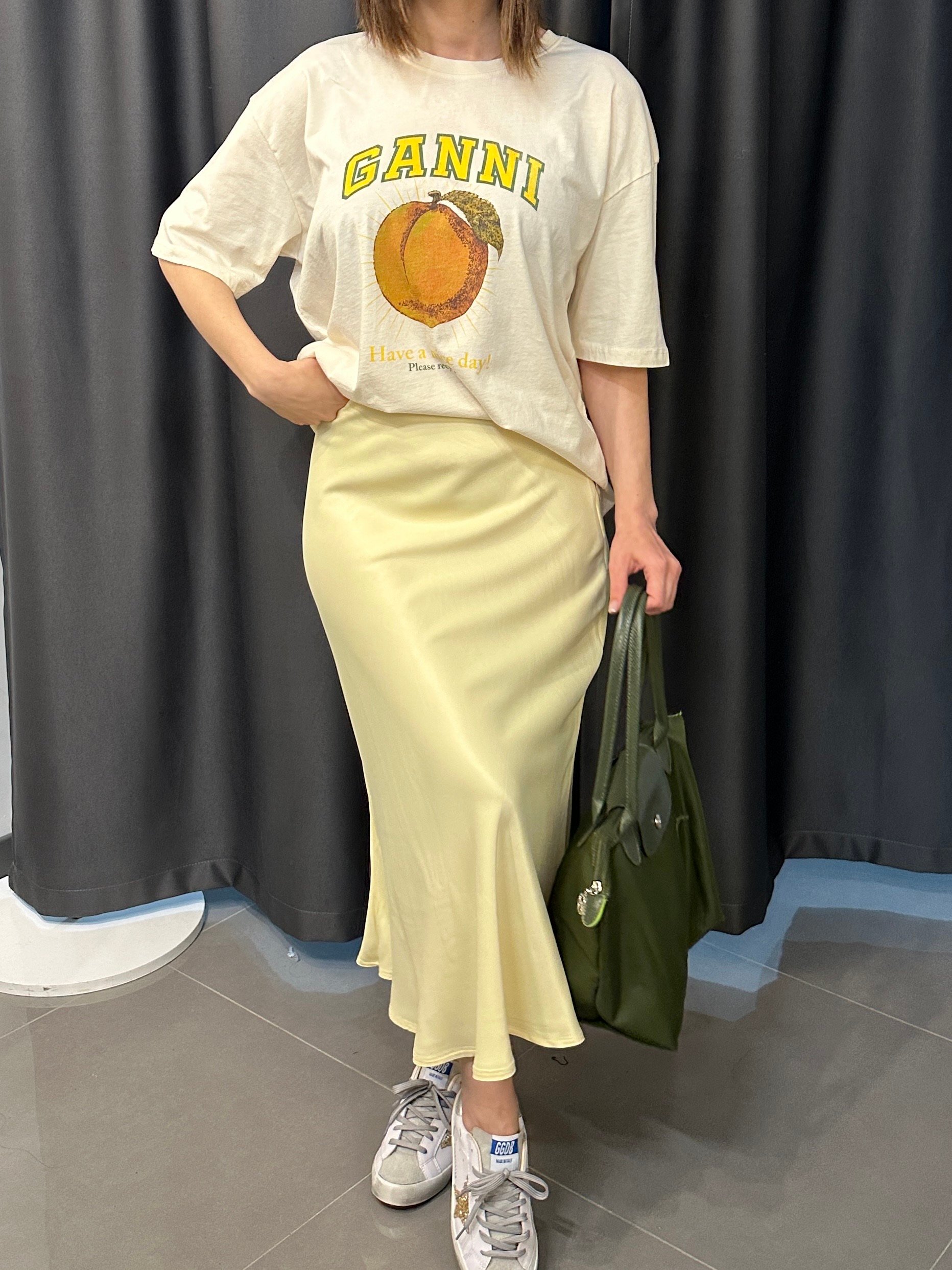 Midi Boy Saten Etek Limon Sarısı
