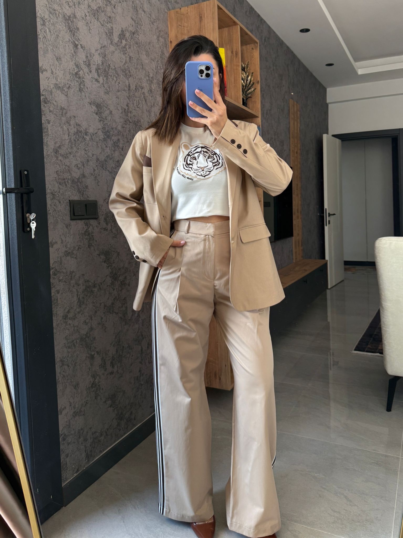 Oversize Kontrast Detay Takım 