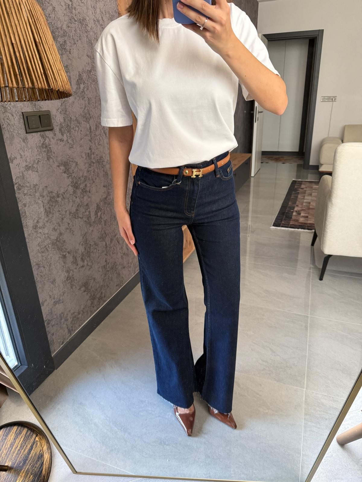 Özel Seri Push Up İspanyol Jean