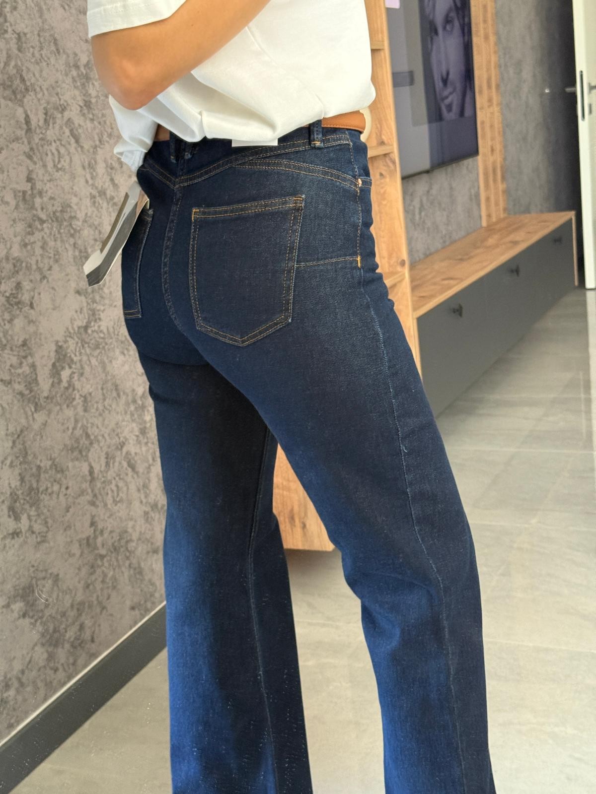 Özel Seri Push Up İspanyol Jean