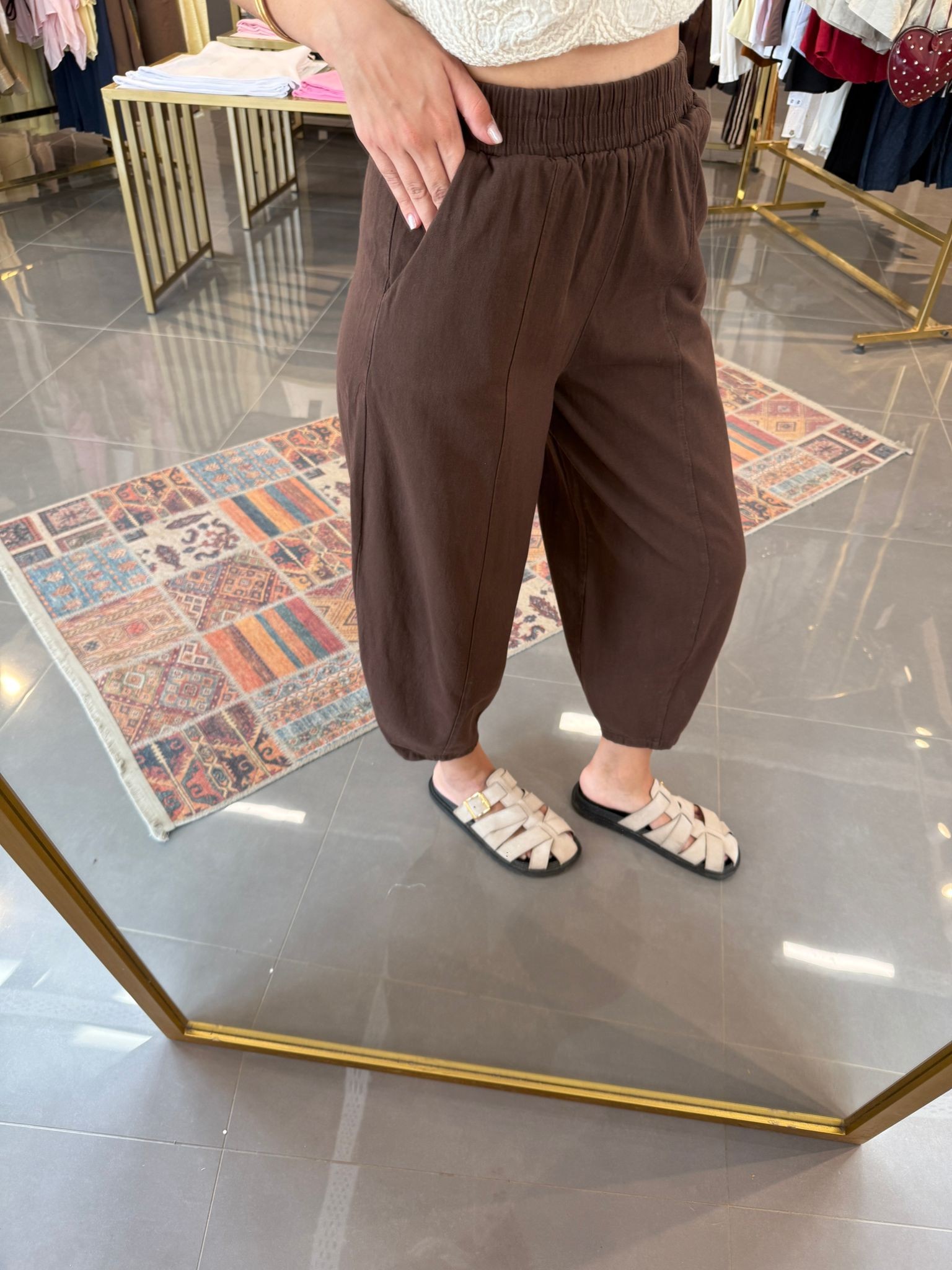 Gabardin Şalvar Pantolon