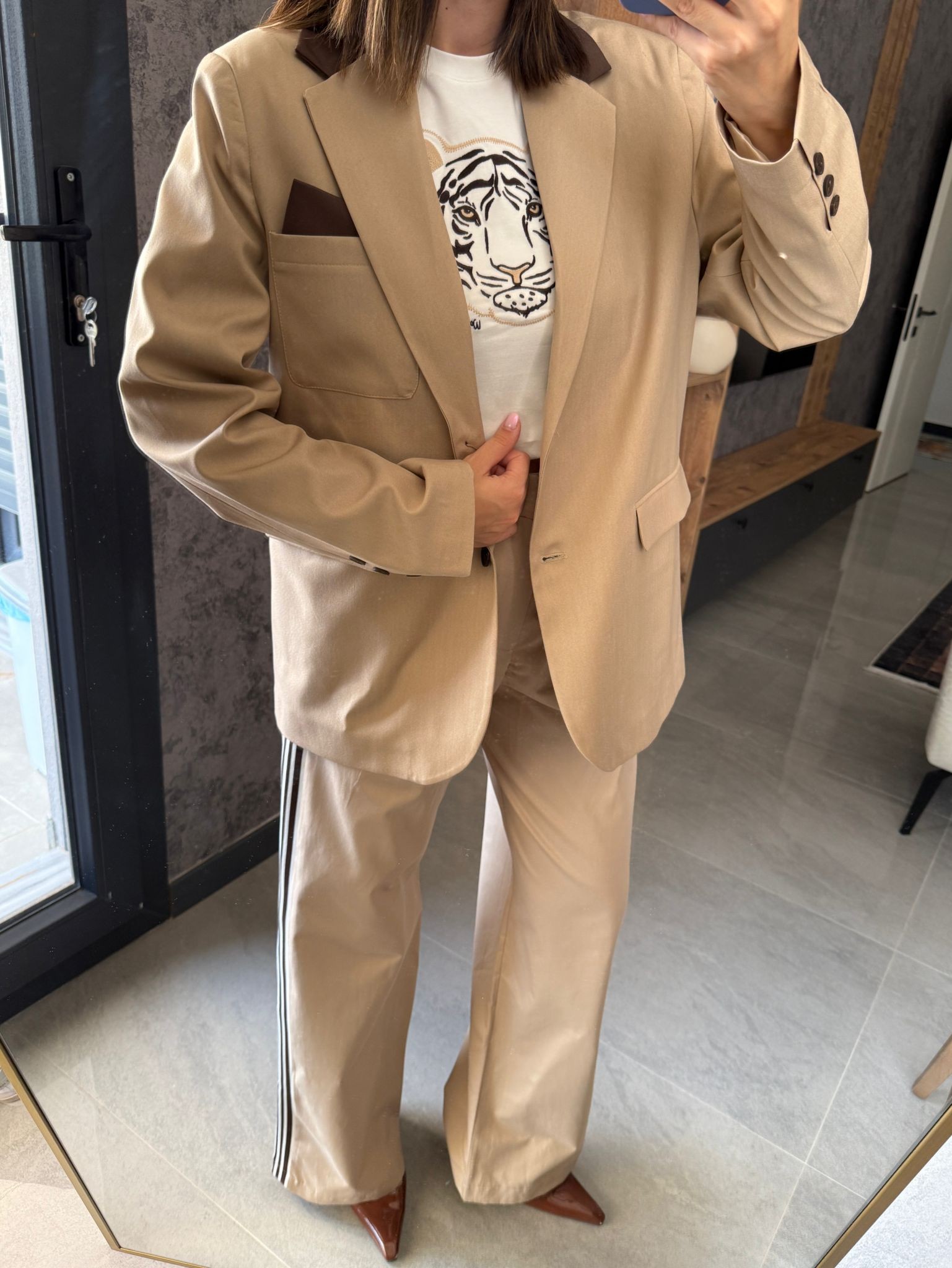 Oversize Kontrast Detay Takım 
