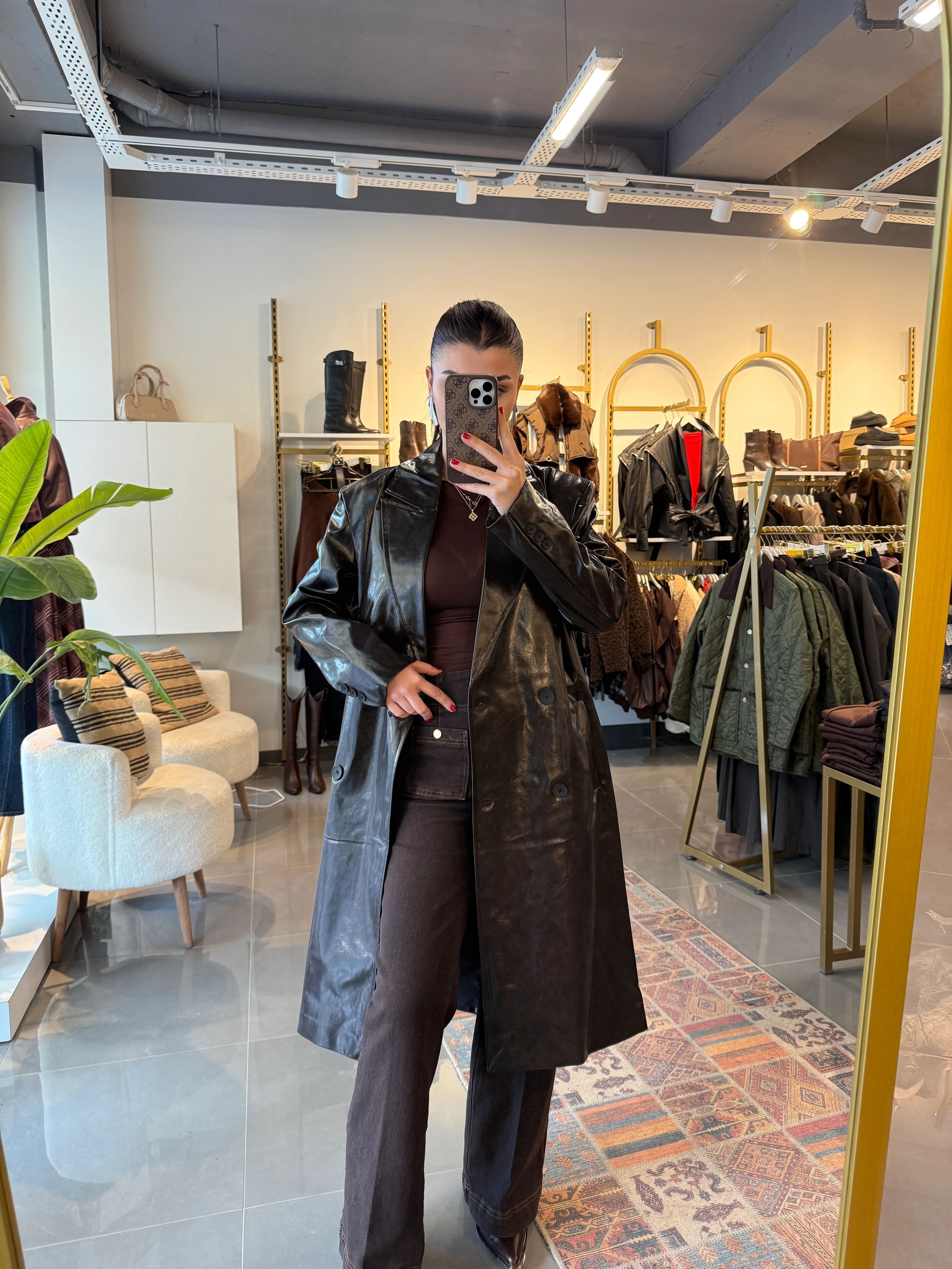 Lüks Kalite Kemerli Deri Kaban 