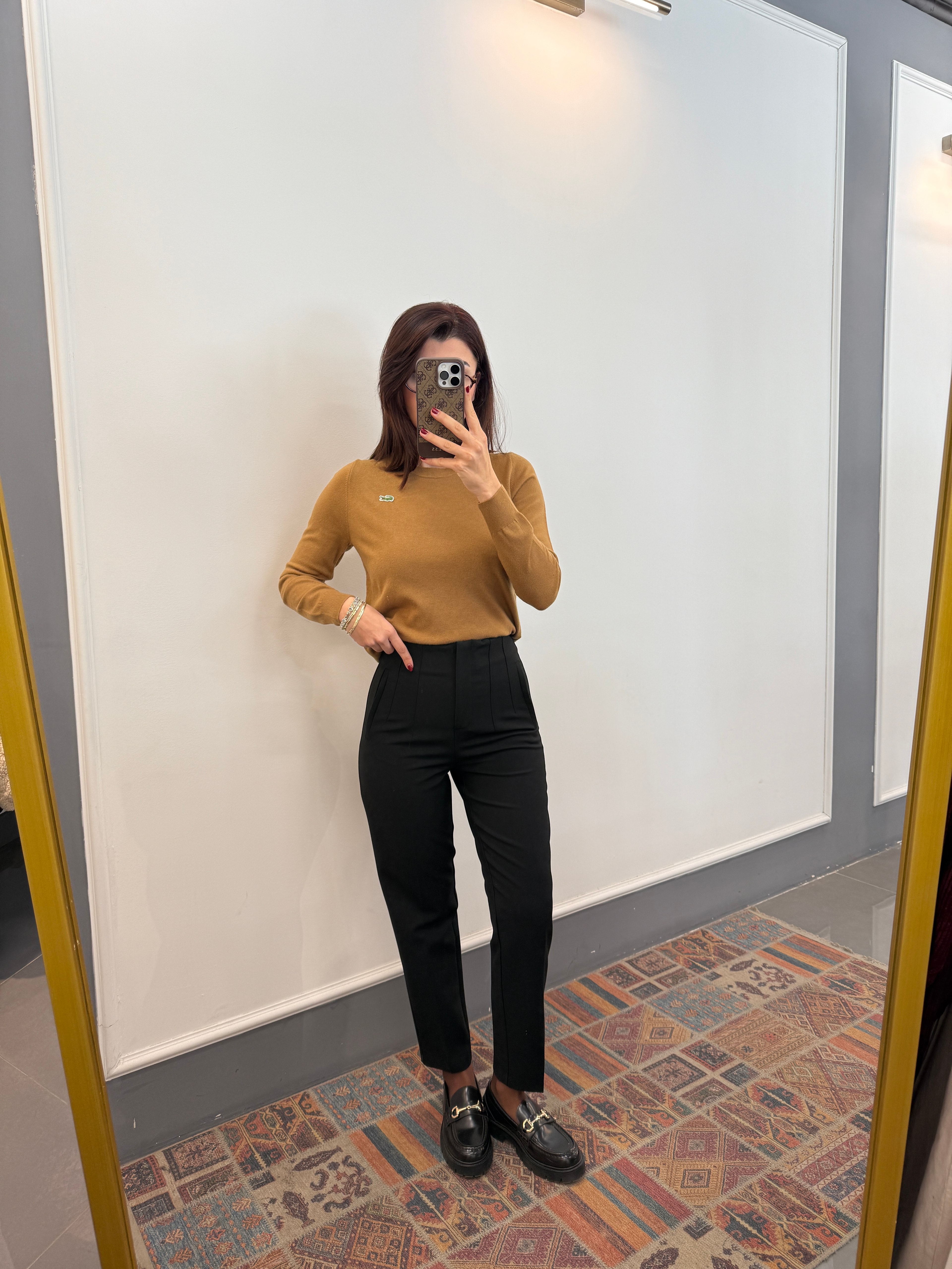 Önü Flotalı Slim Fİt Pantolon 