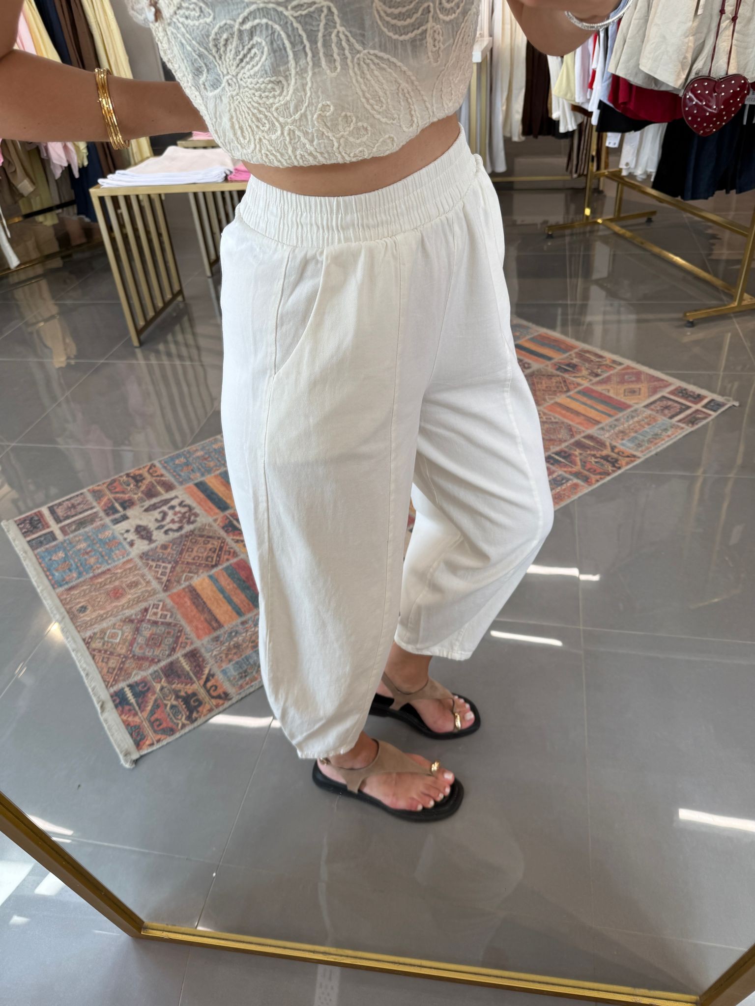 Gabardin Şalvar Pantolon