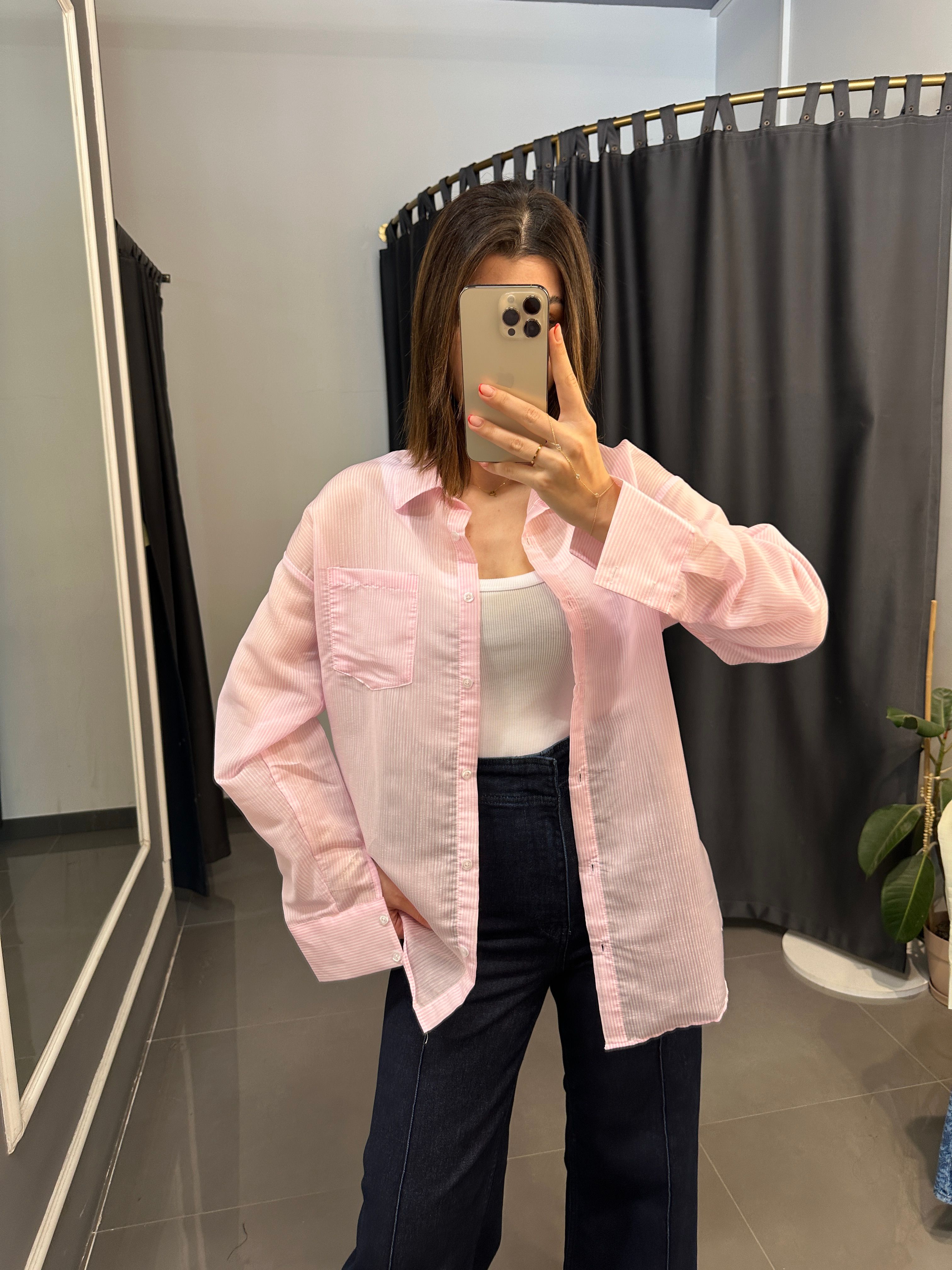 Orj Marka Oversize Gömlek Pembe