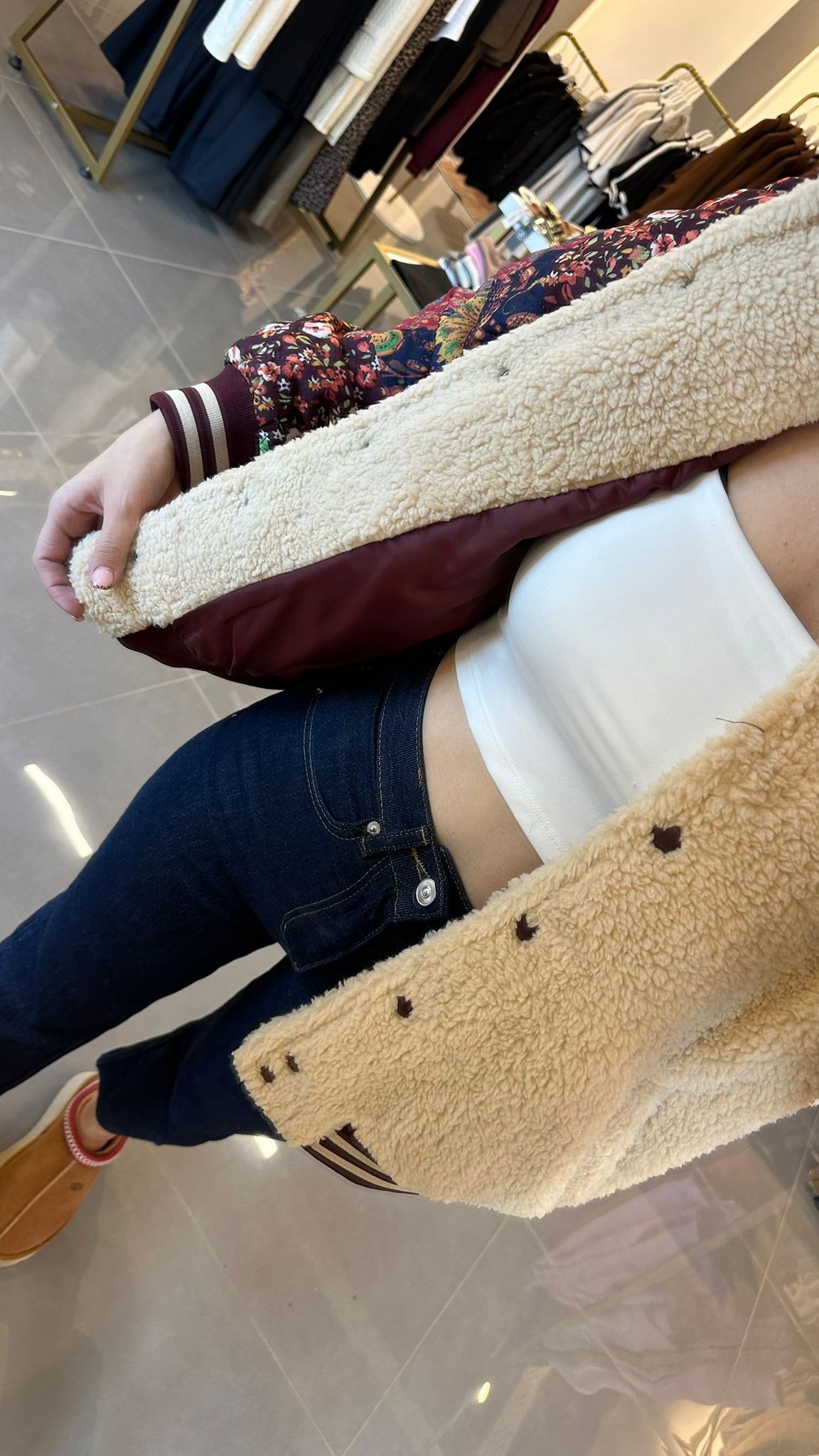 Pelüş Detay Tasarım Kolej Ceket 