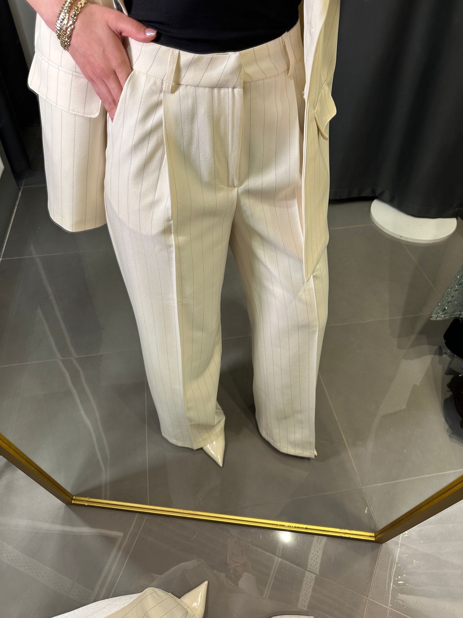 Premium Kumaş Oversize Yelekli Takım