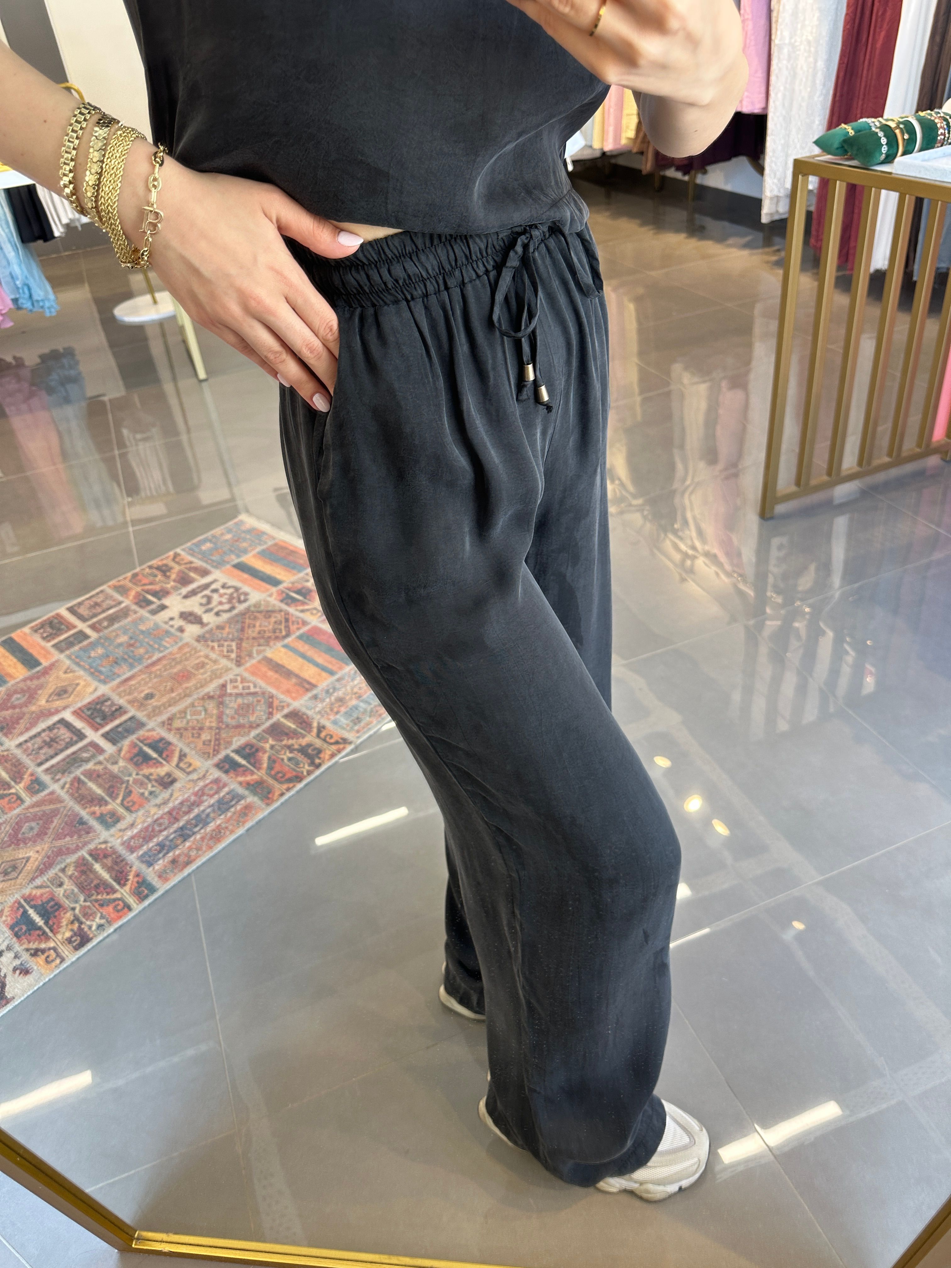 Premium Bluz Pantolon Takım Siyah