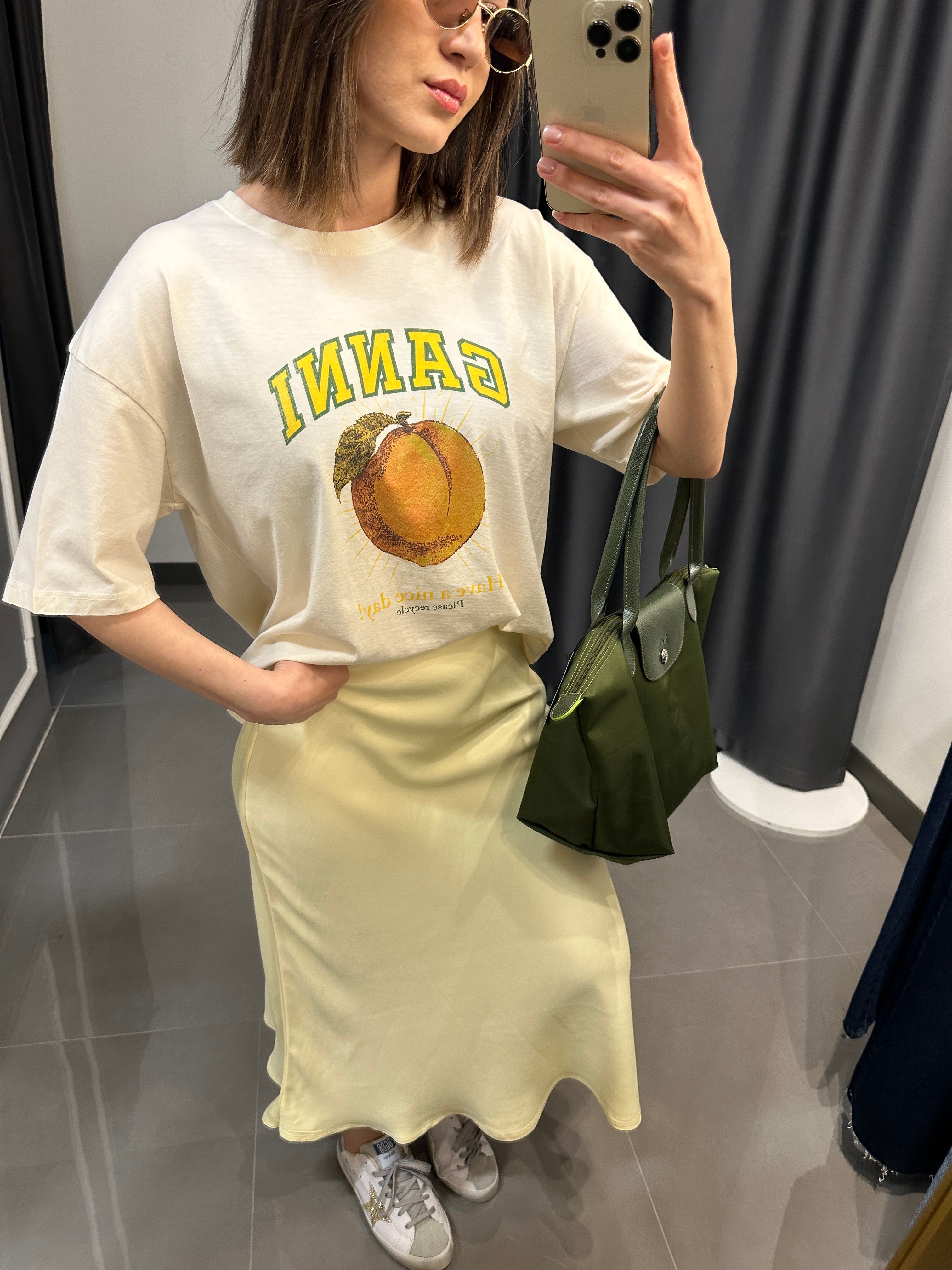 Midi Boy Saten Etek Limon Sarısı