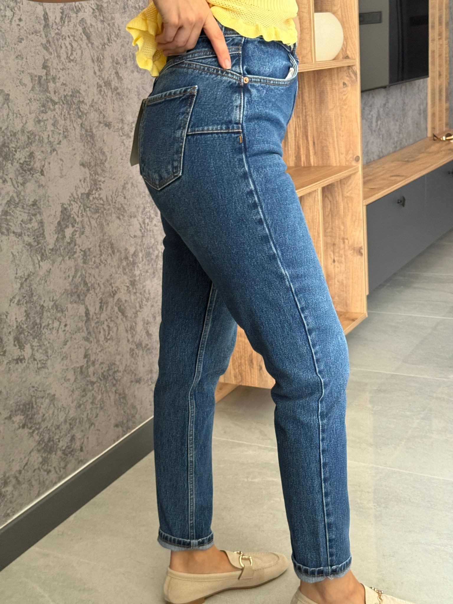 Özel Seri Fit Kesim Boyfit Jean Push uP