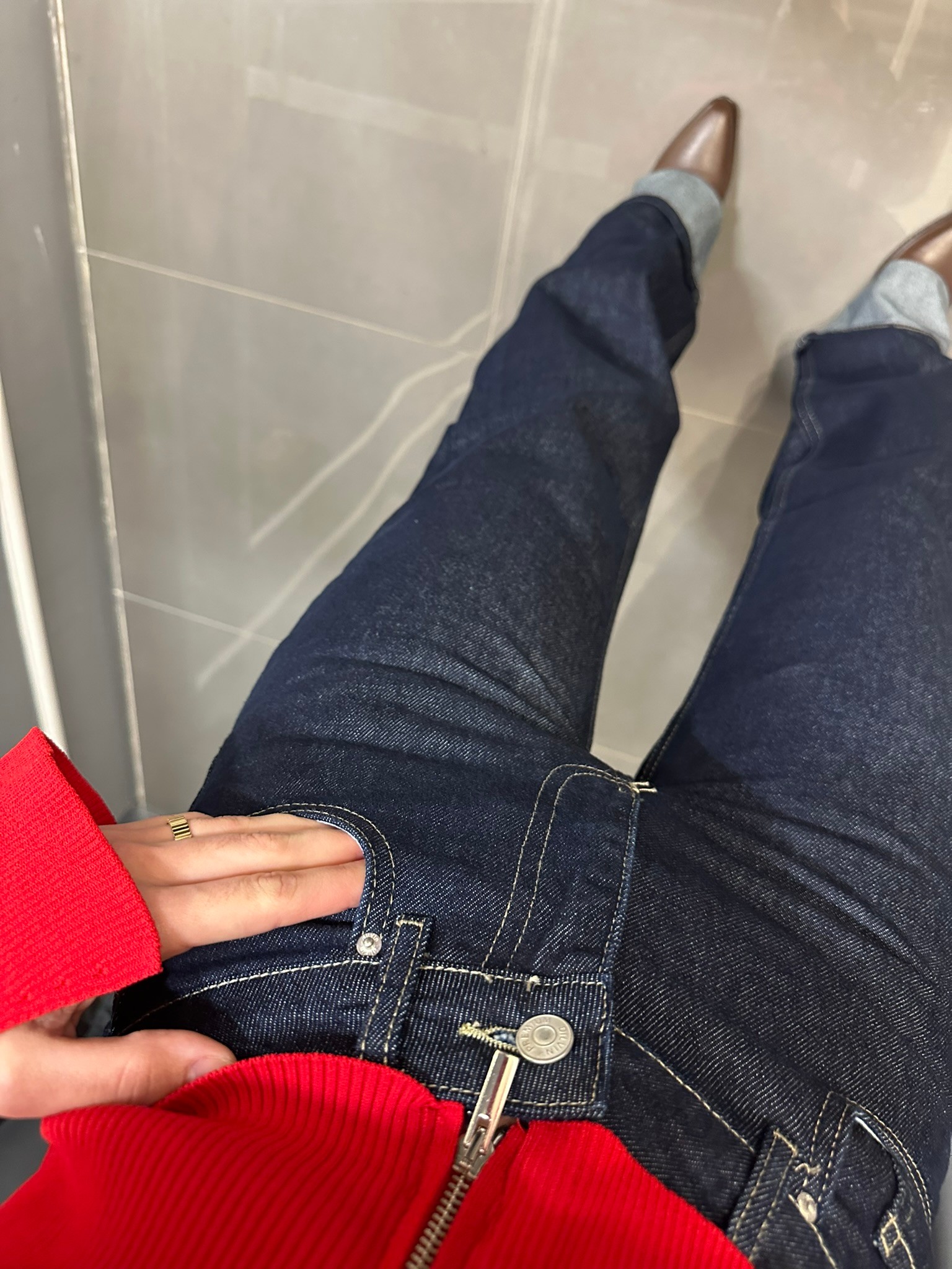 Premium Seri Paça Katlı Jean