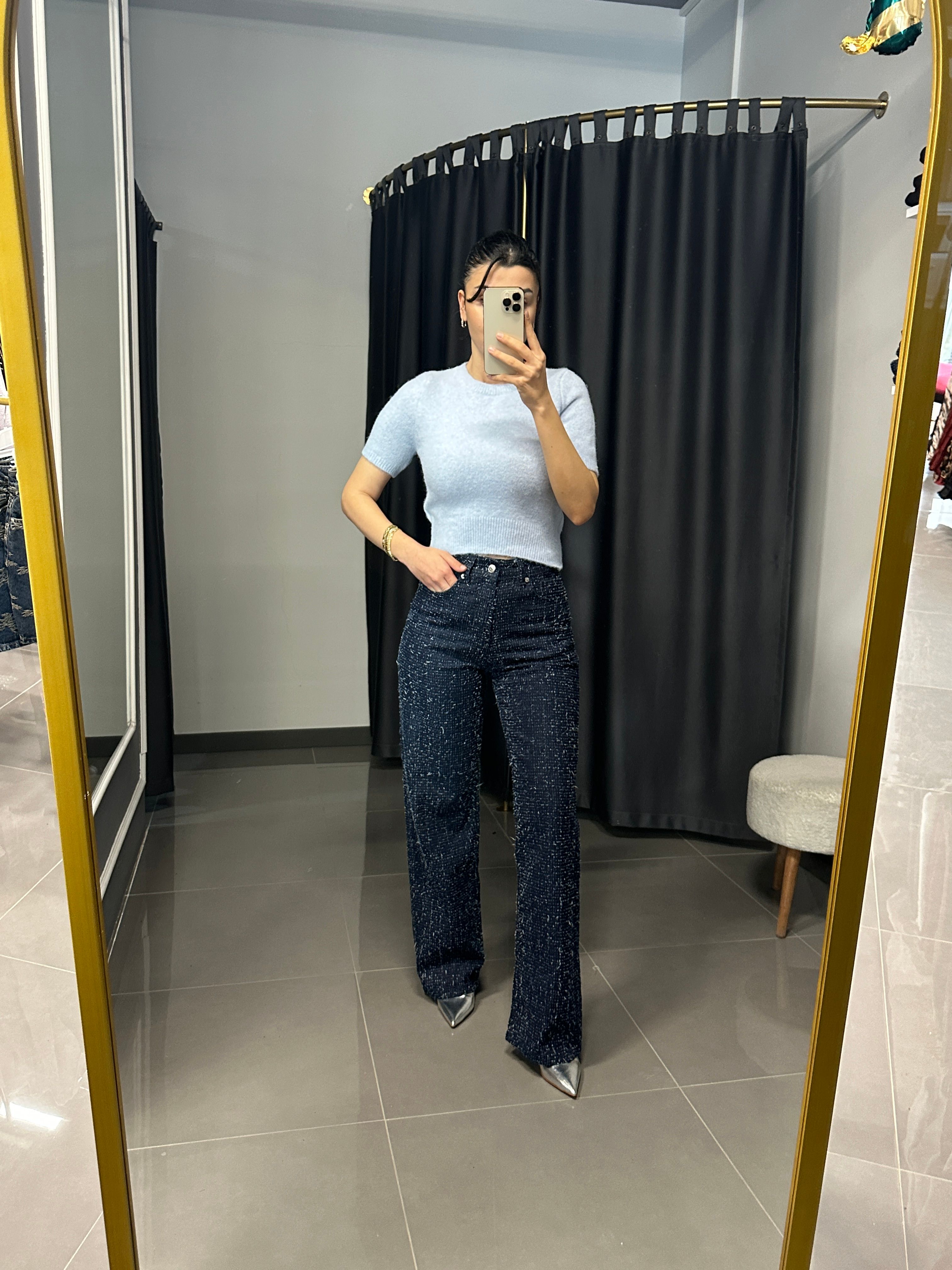 Orj Marka Model Sakallı Straight Jean