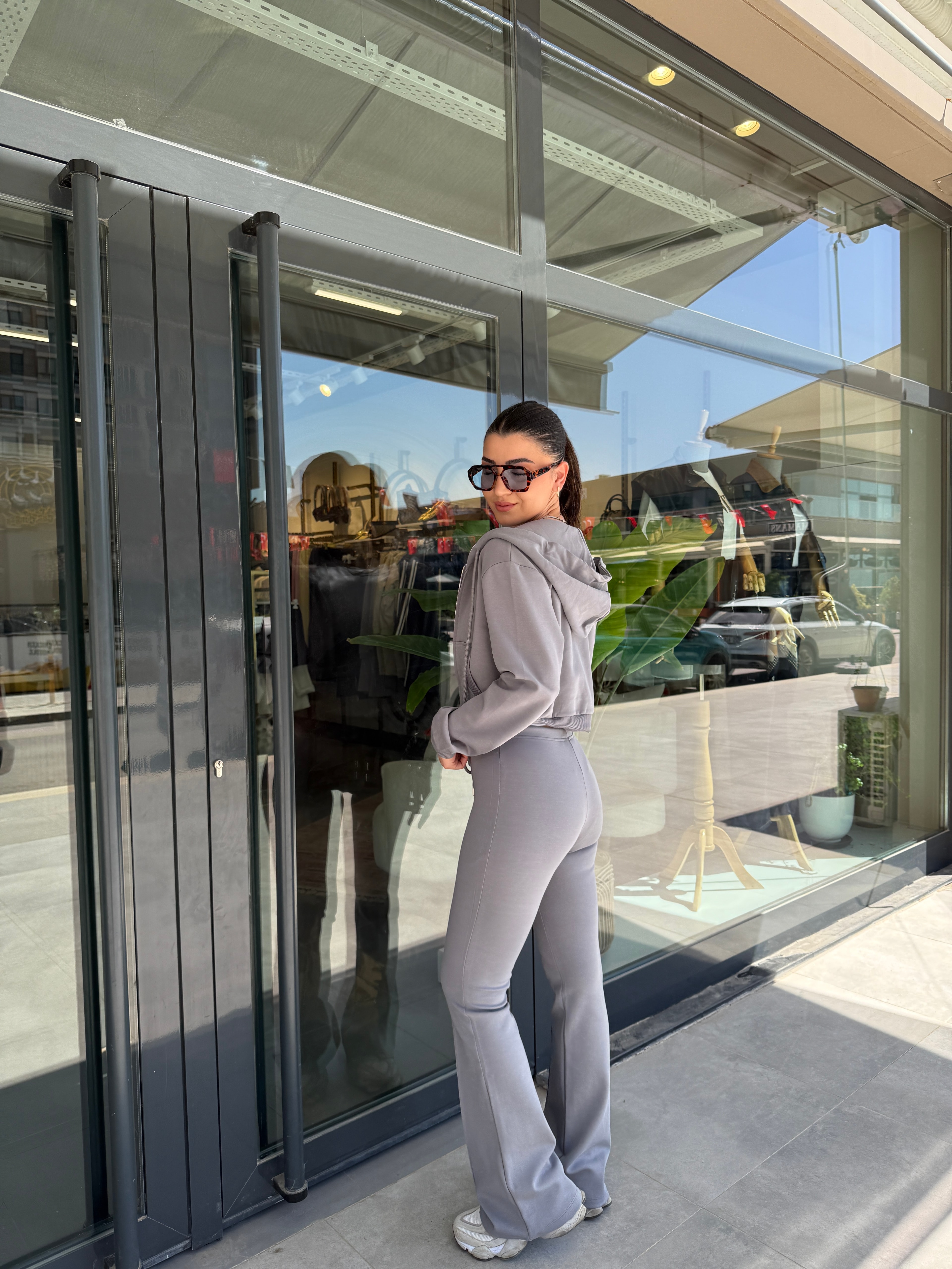 Crop  Sweats Takım 