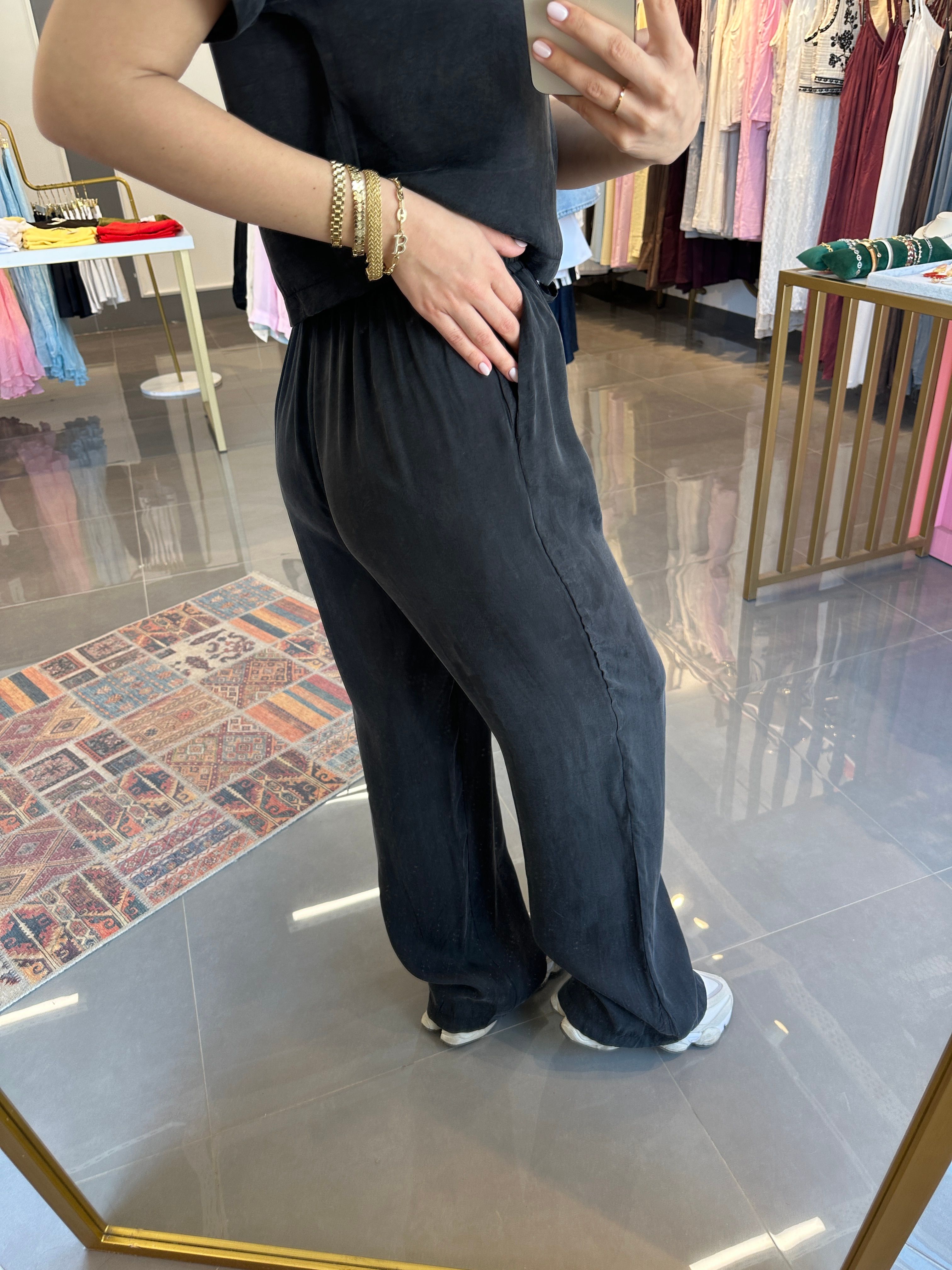 Premium Bluz Pantolon Takım Siyah