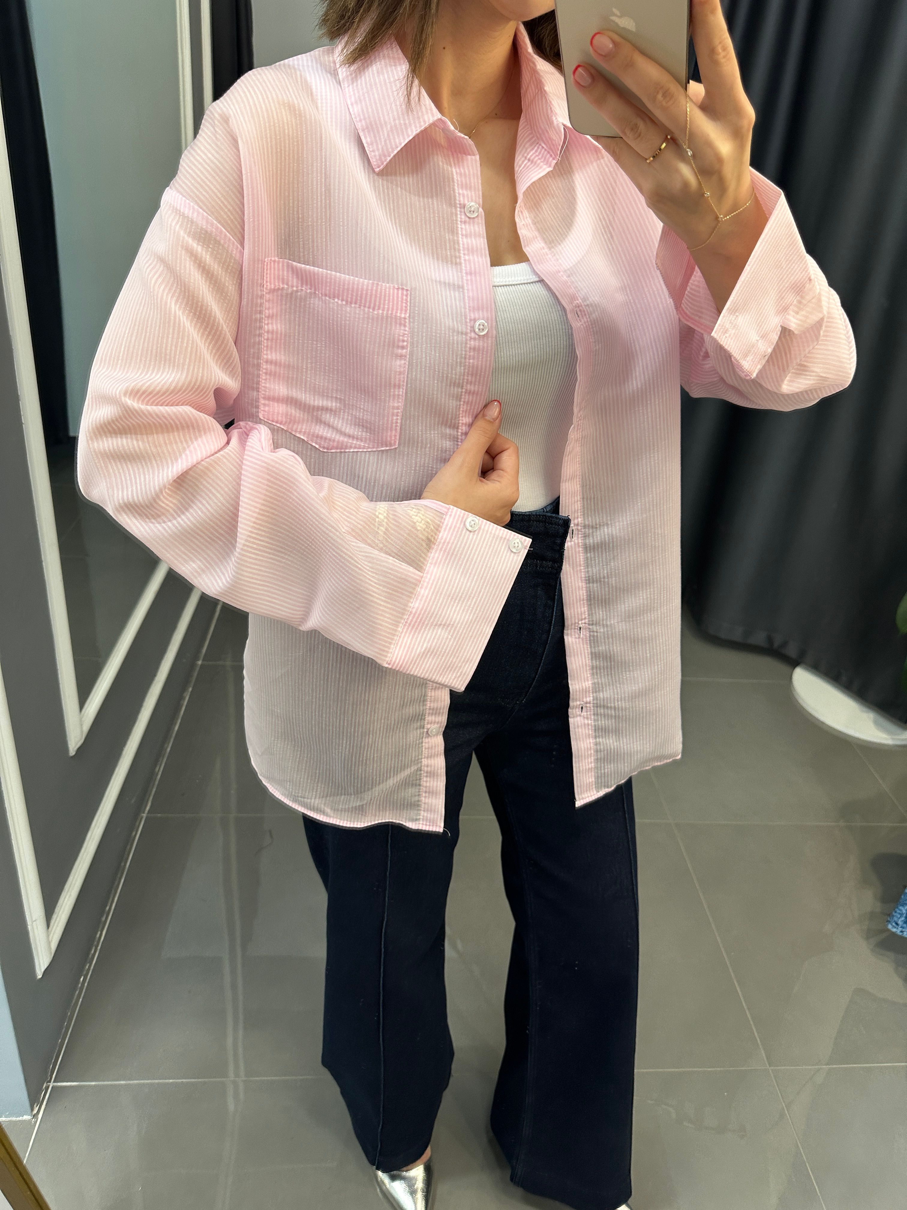 Orj Marka Oversize Gömlek Pembe