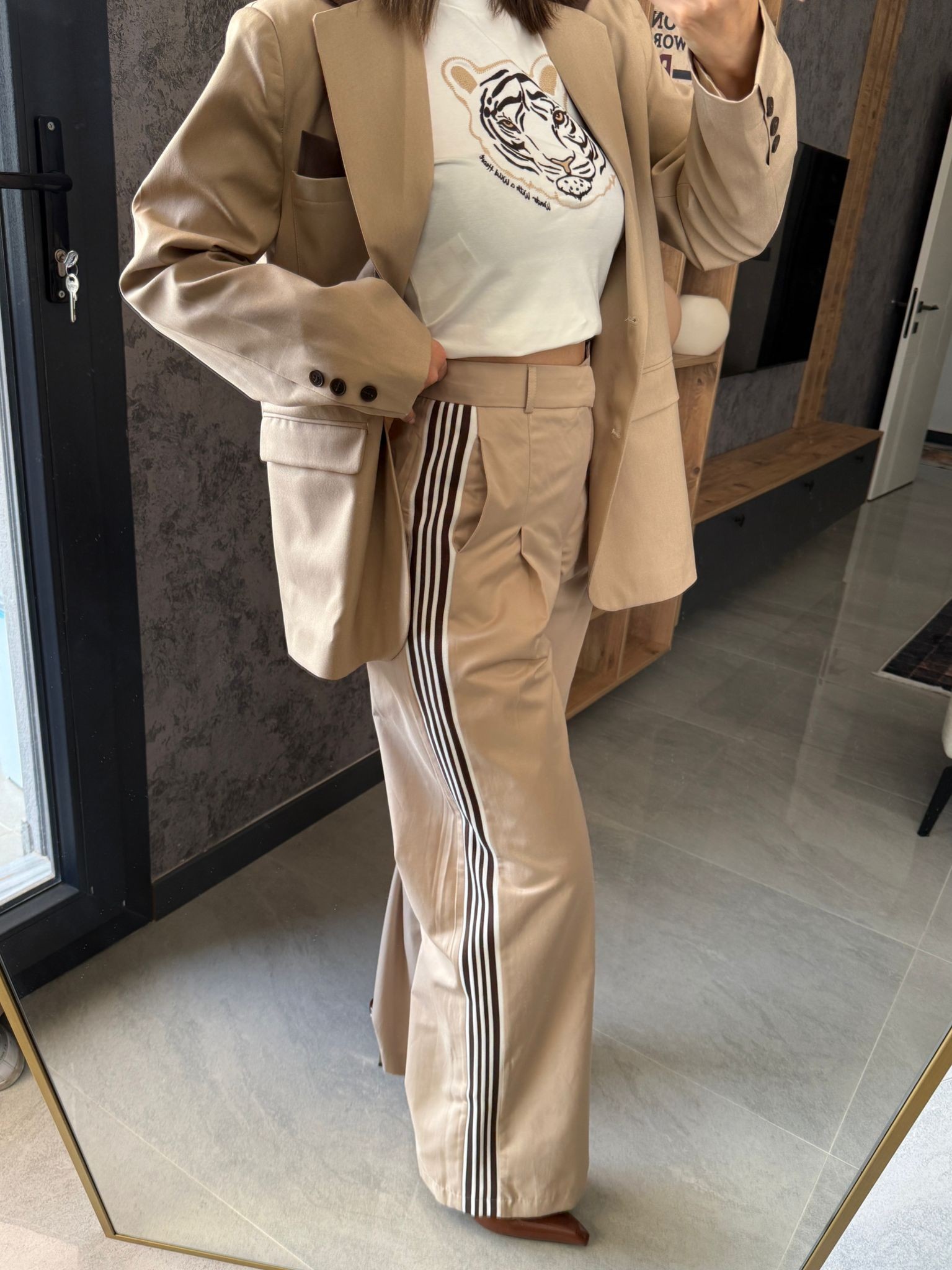 Oversize Kontrast Detay Takım 
