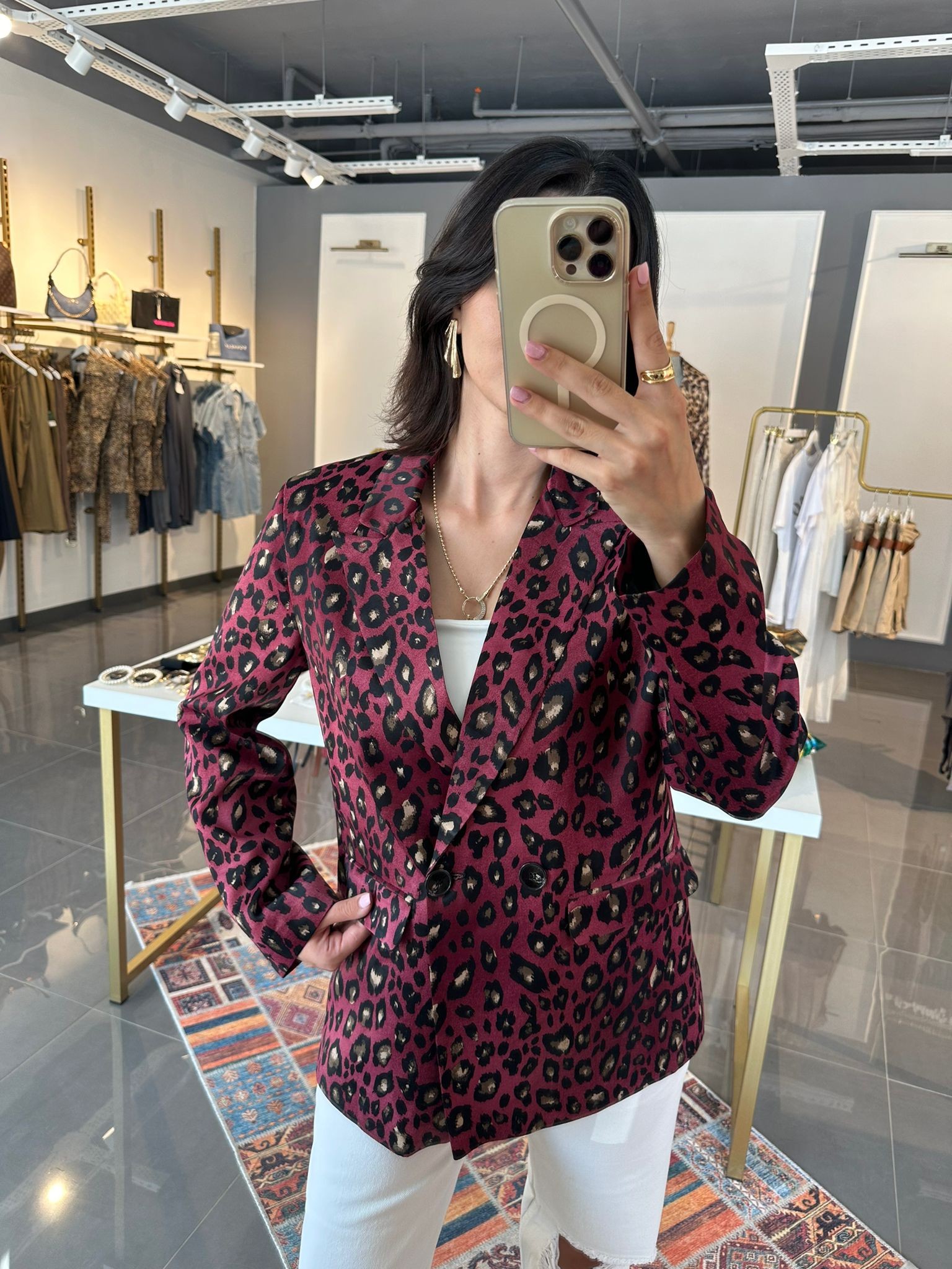 Özel Tasarım Saten Blazer