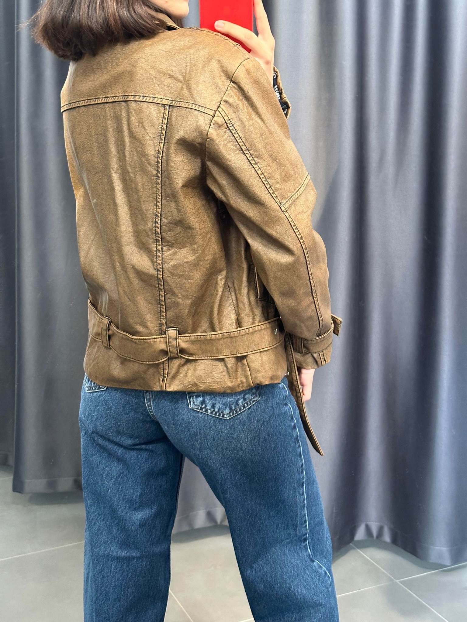 Premium Yumuşak Deri Retro Ceket