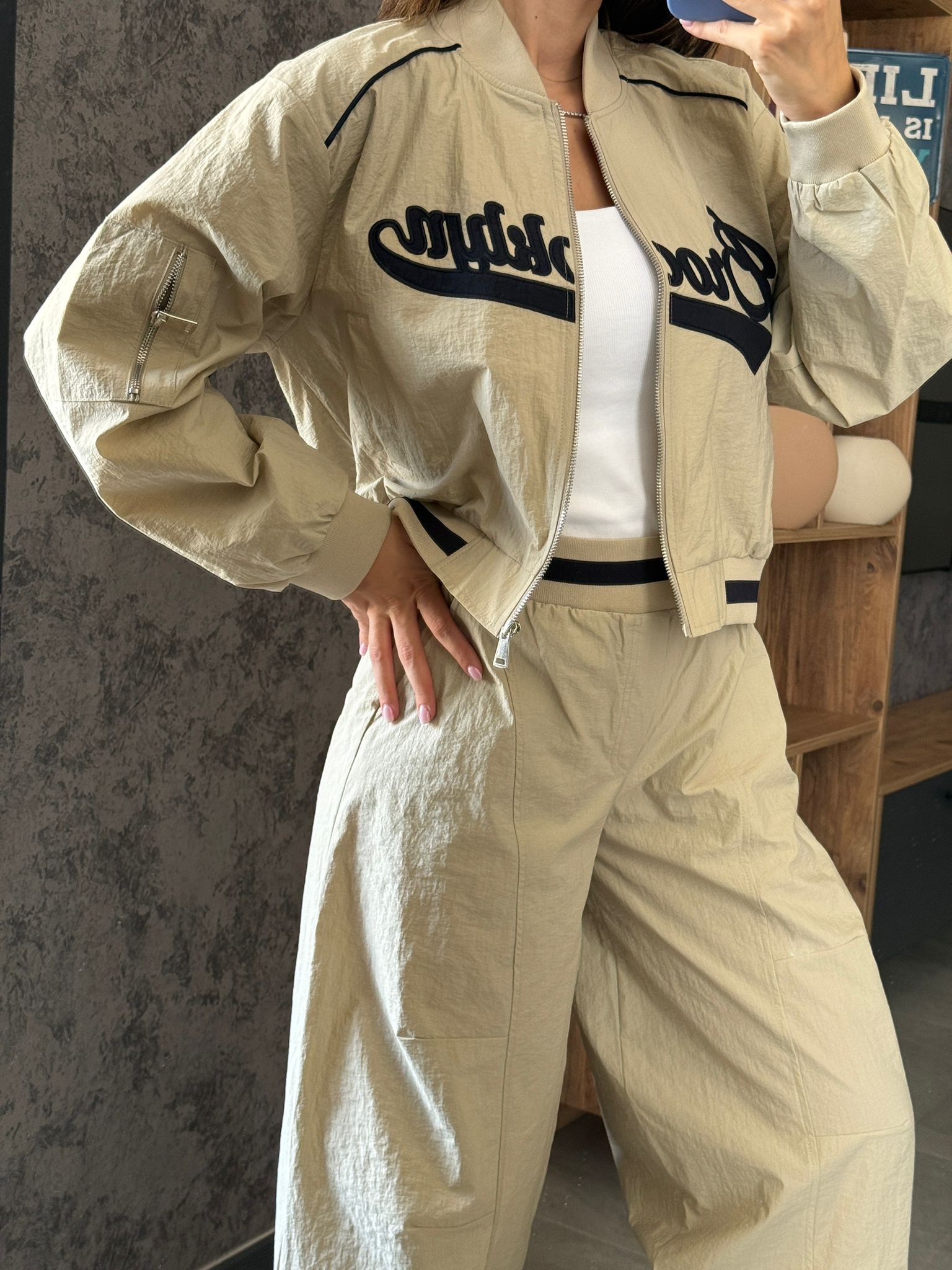 Paraşüt Bomber Pantolon Takım 