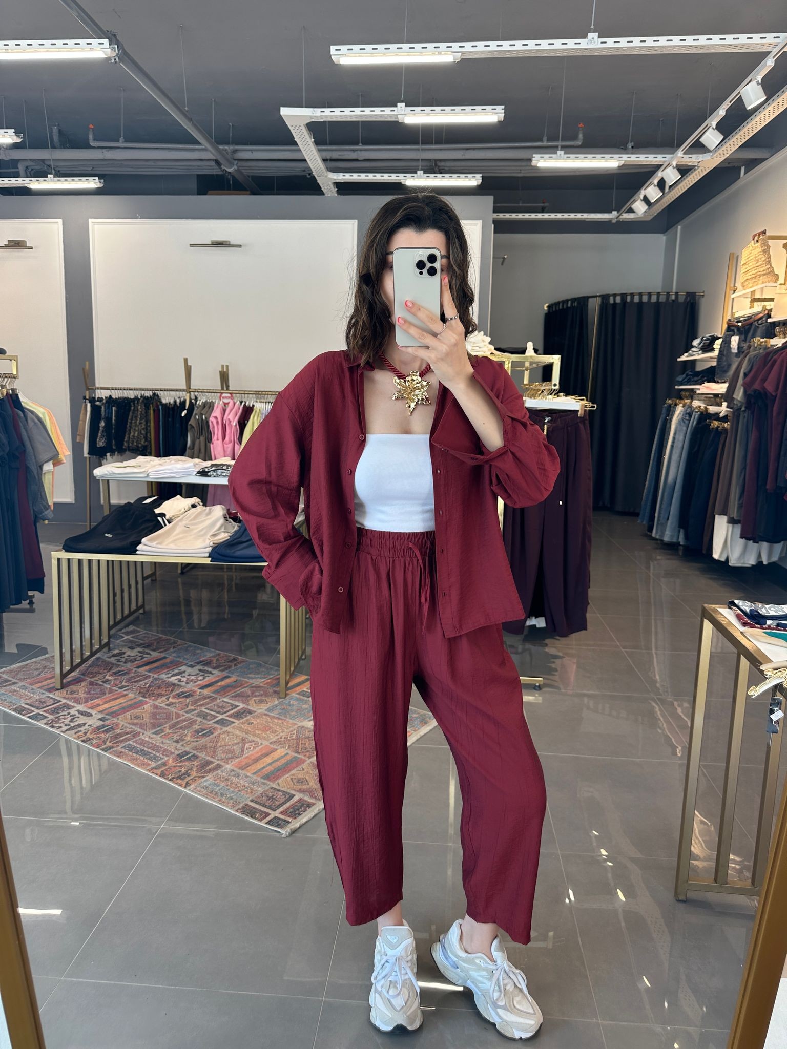 Premium Doku Pantolon-Gömlek Takım