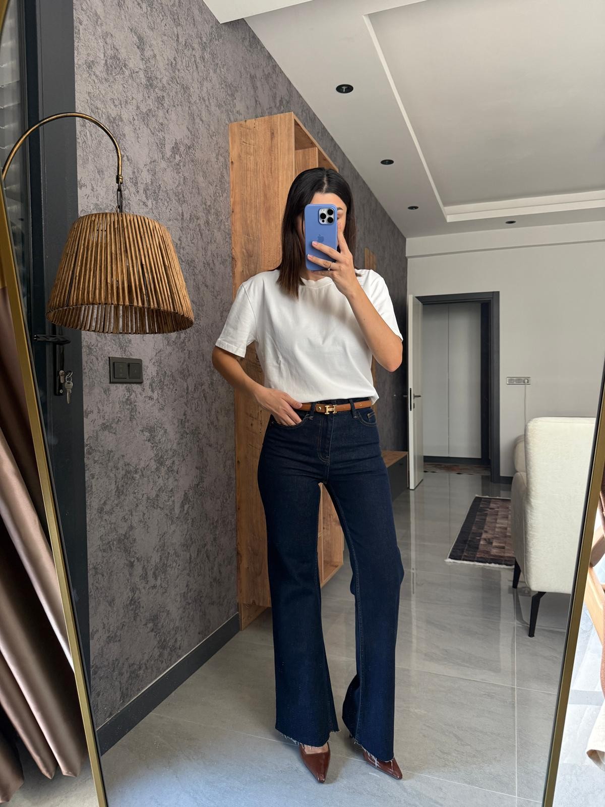 Özel Seri Push Up İspanyol Jean