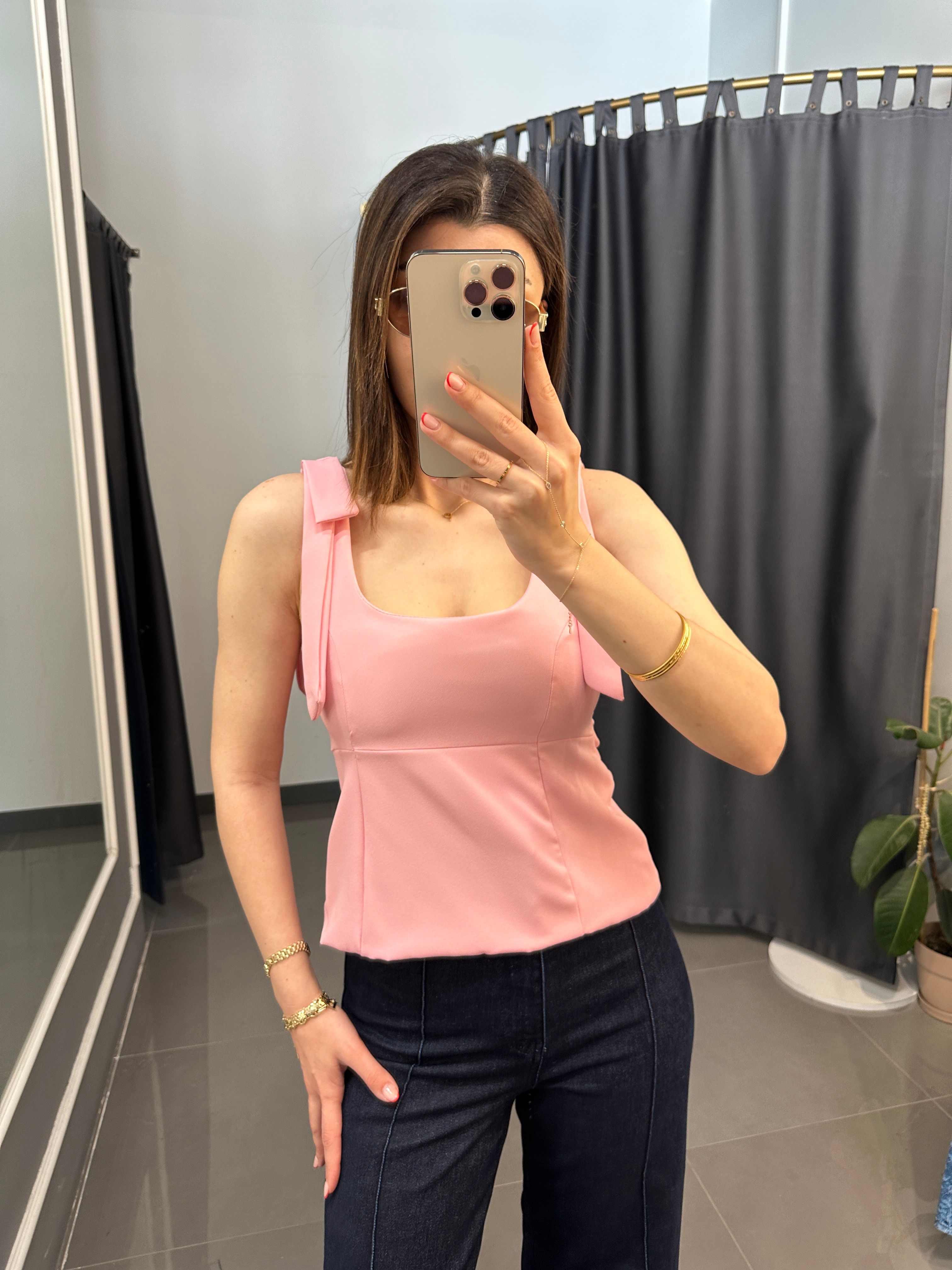 Marka Model Fiyonk Detay Bluz Pembe