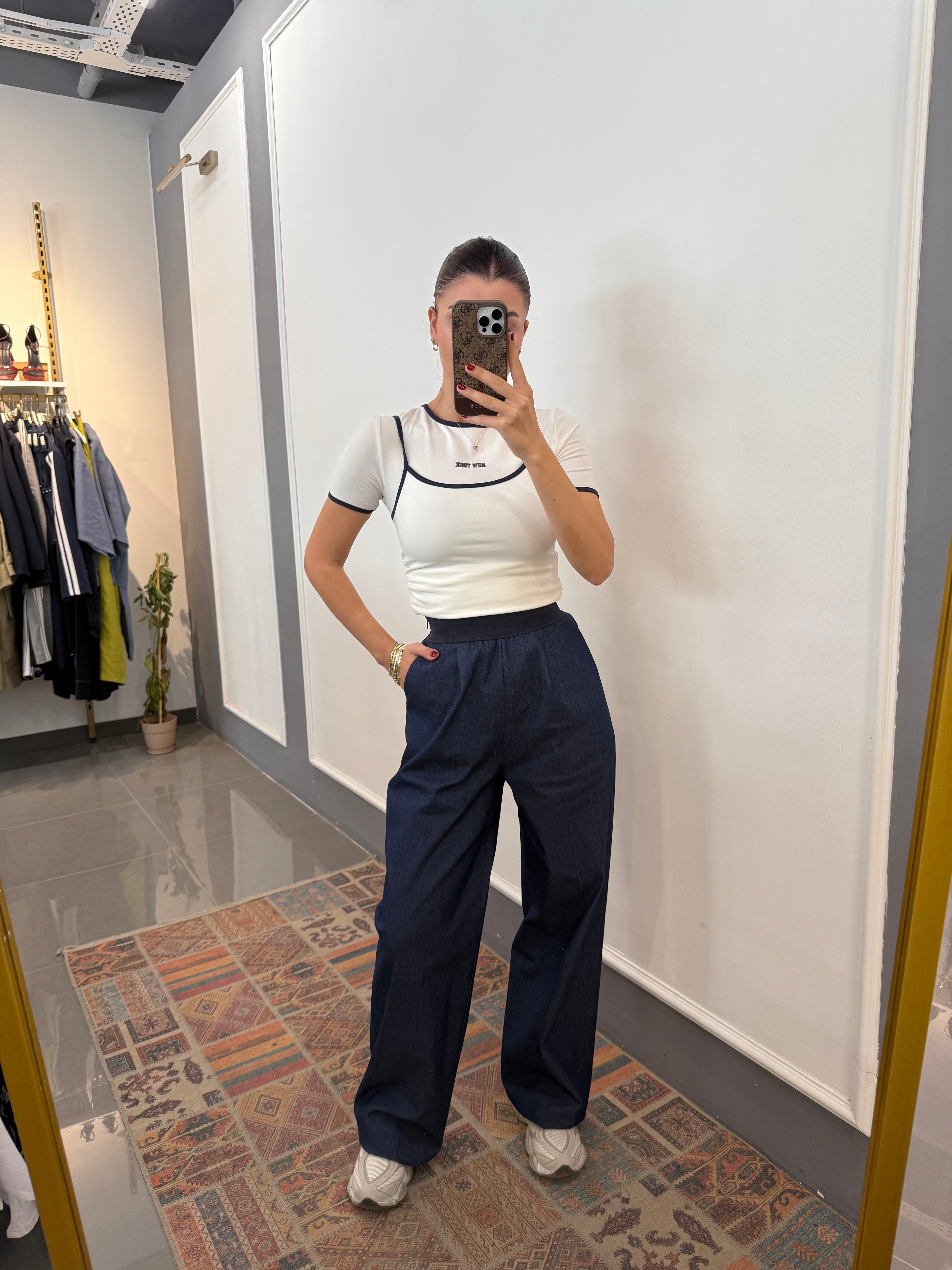 Bel Detay Denim Pantolon 