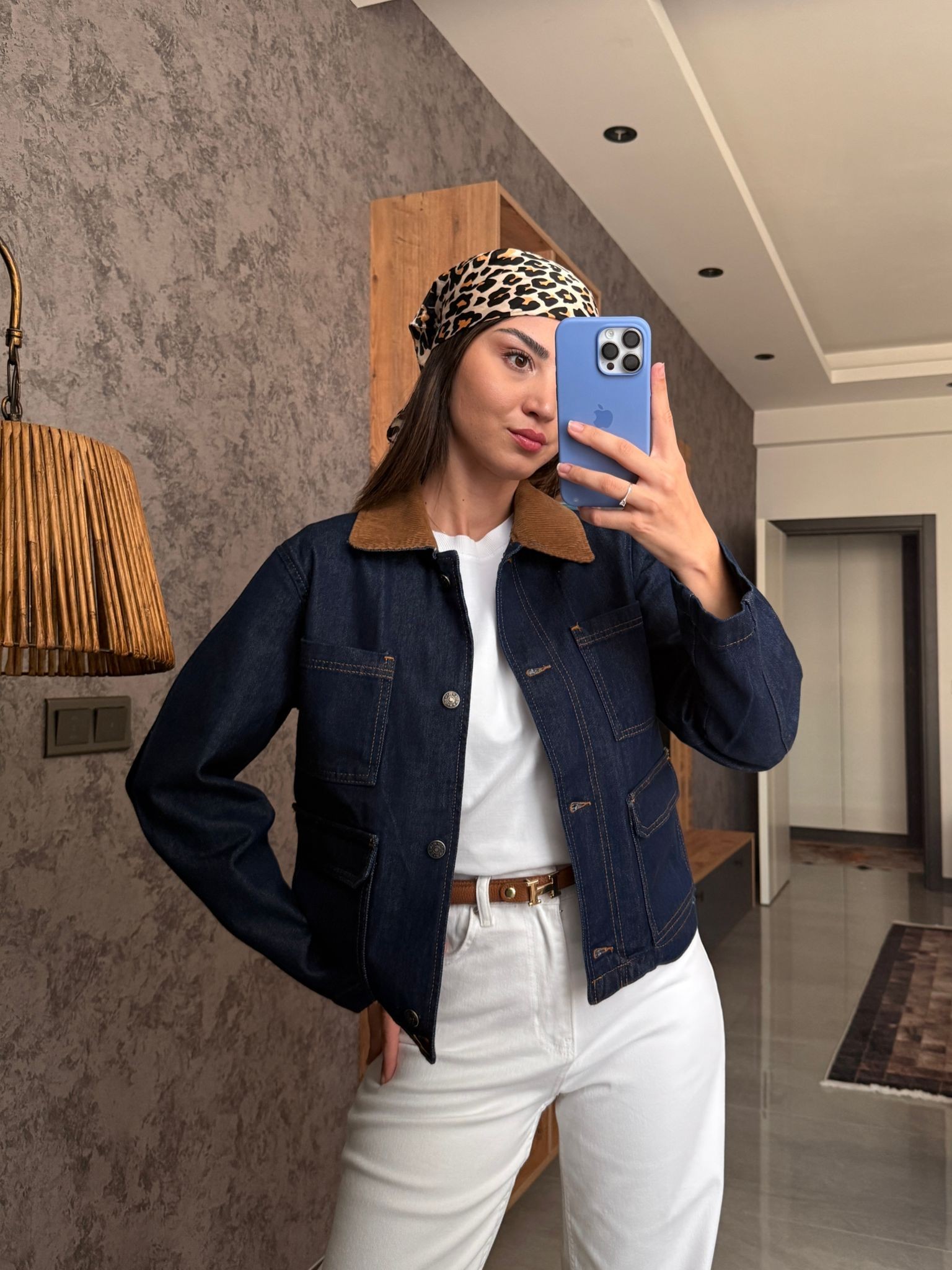 Premium Kalite Cepli Kot Ceket 