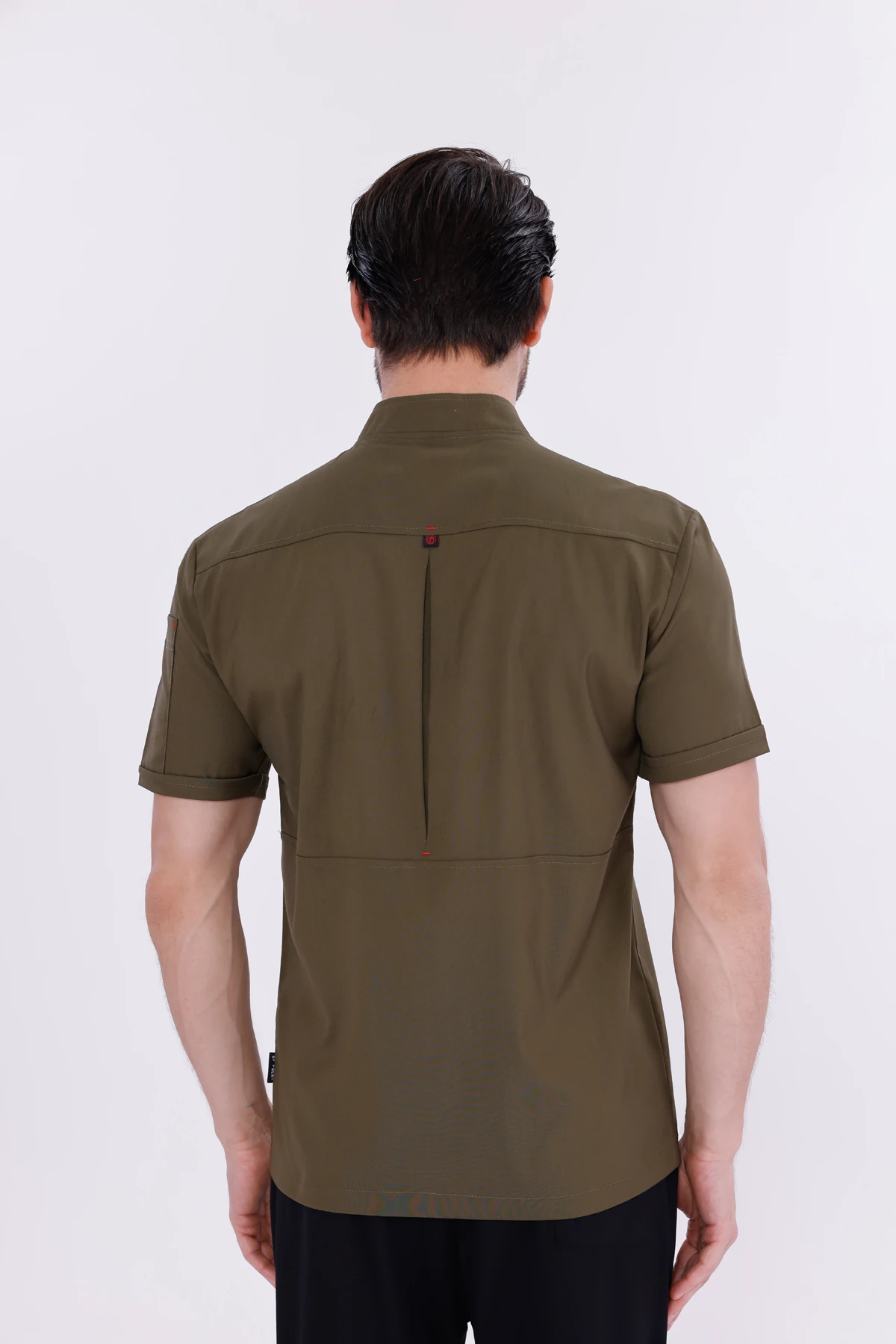 Erkek Apollon Haki (Şef-Ceketi & Kısa-Kol) Likralı