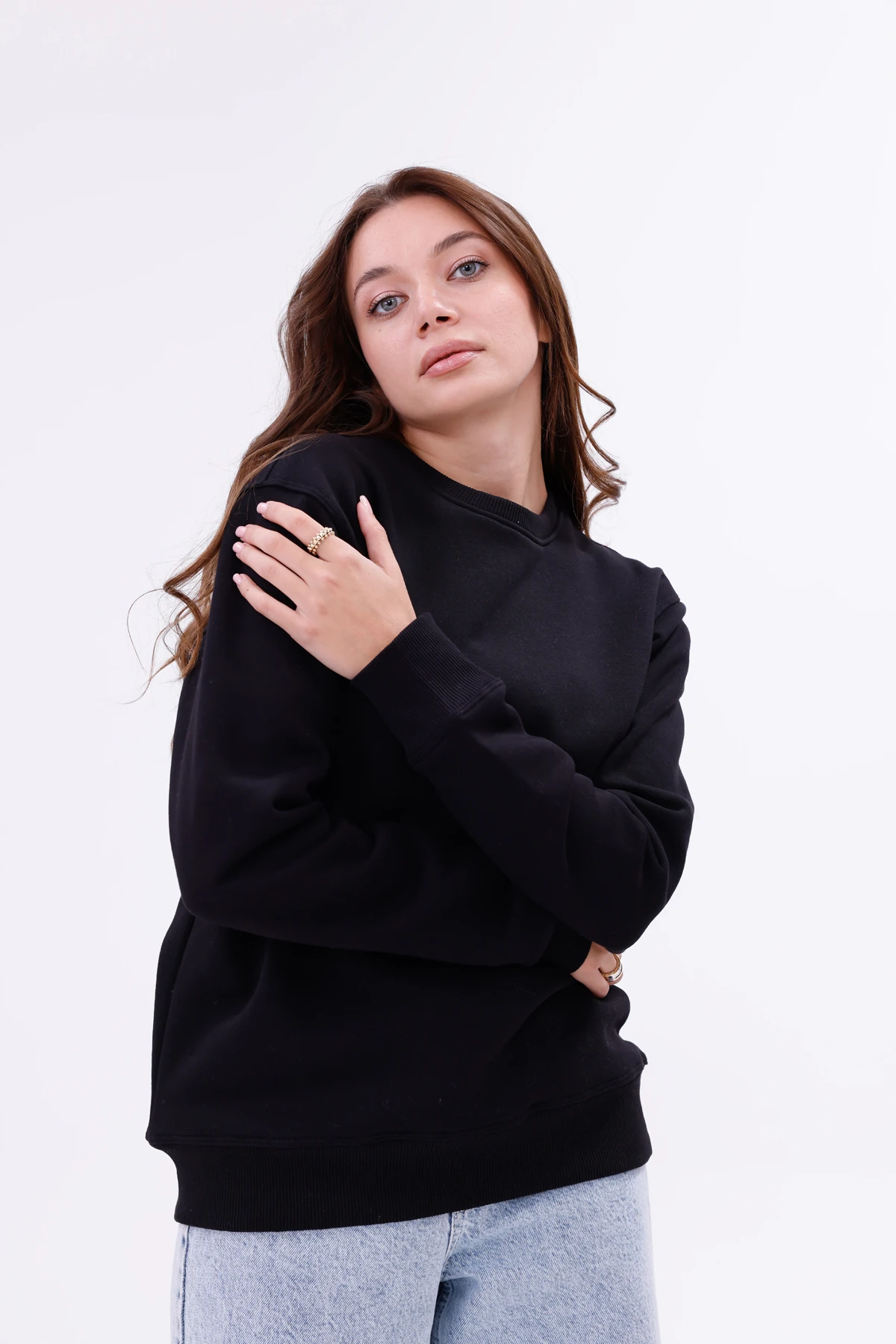 Kadın Nova-Siyah (Sweatshirt)